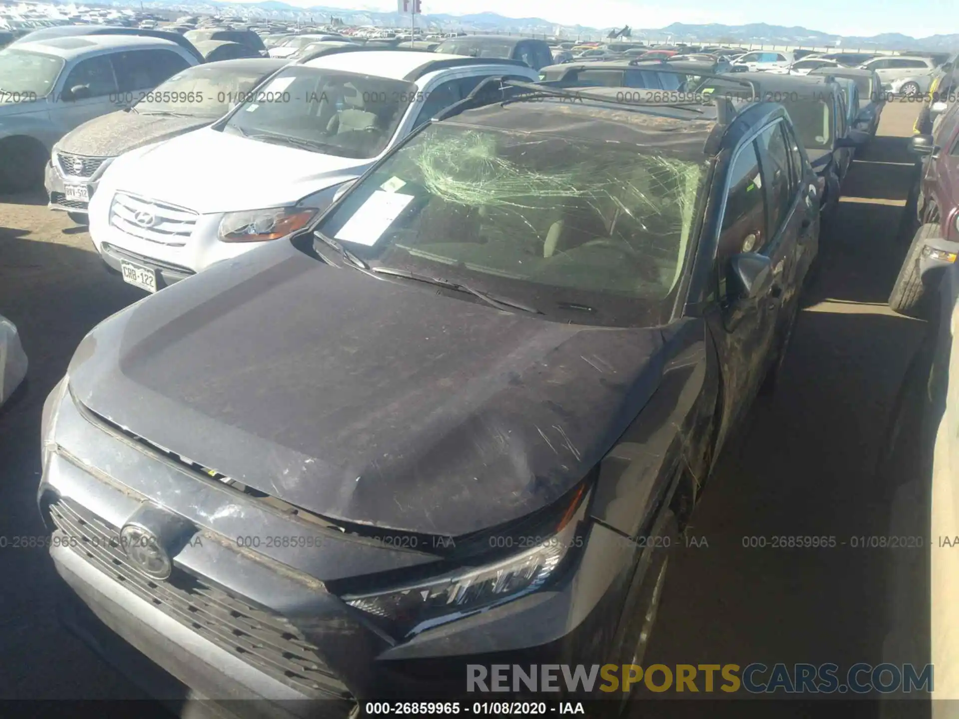 6 Photograph of a damaged car JTMP1RFV3KD036781 TOYOTA RAV4 2019