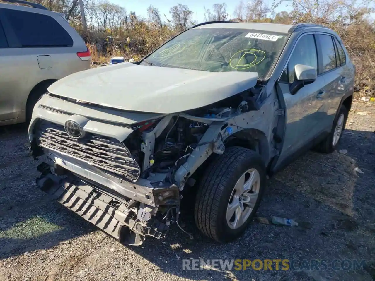 2 Photograph of a damaged car JTMP1RFV3KD502970 TOYOTA RAV4 2019