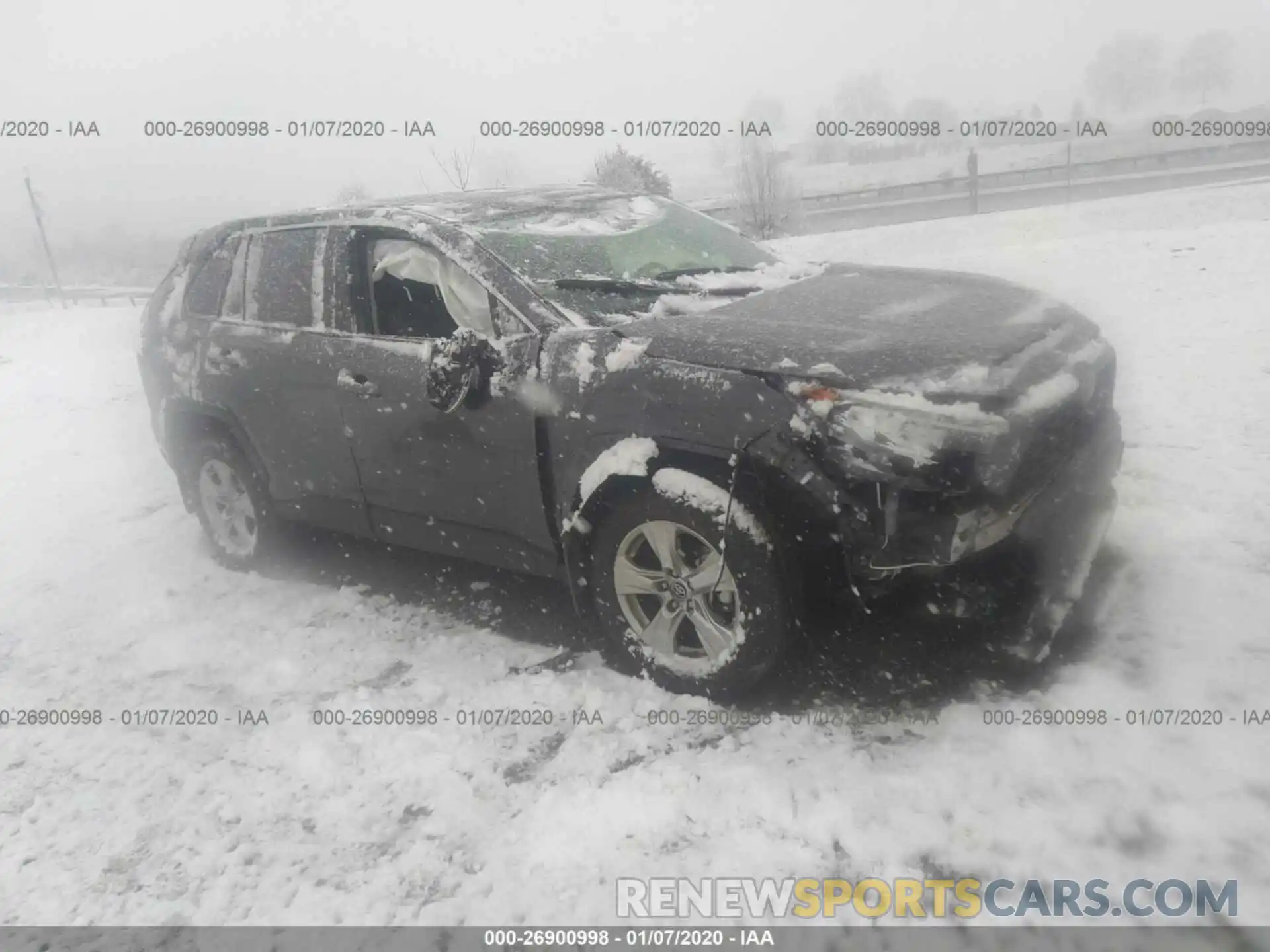 1 Photograph of a damaged car JTMP1RFV3KD513306 TOYOTA RAV4 2019
