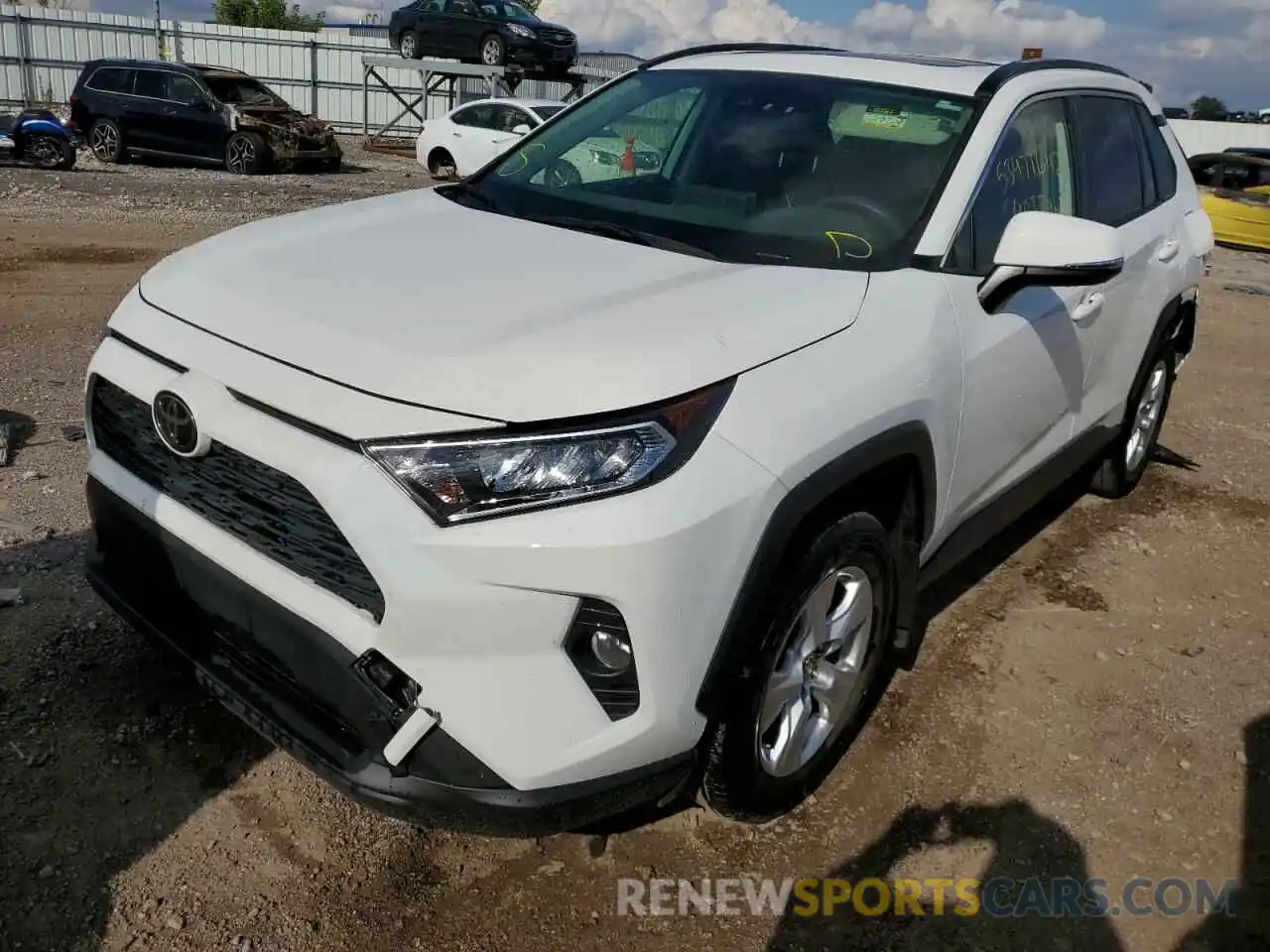 2 Фотография поврежденного автомобиля JTMP1RFV3KD524144 TOYOTA RAV4 2019