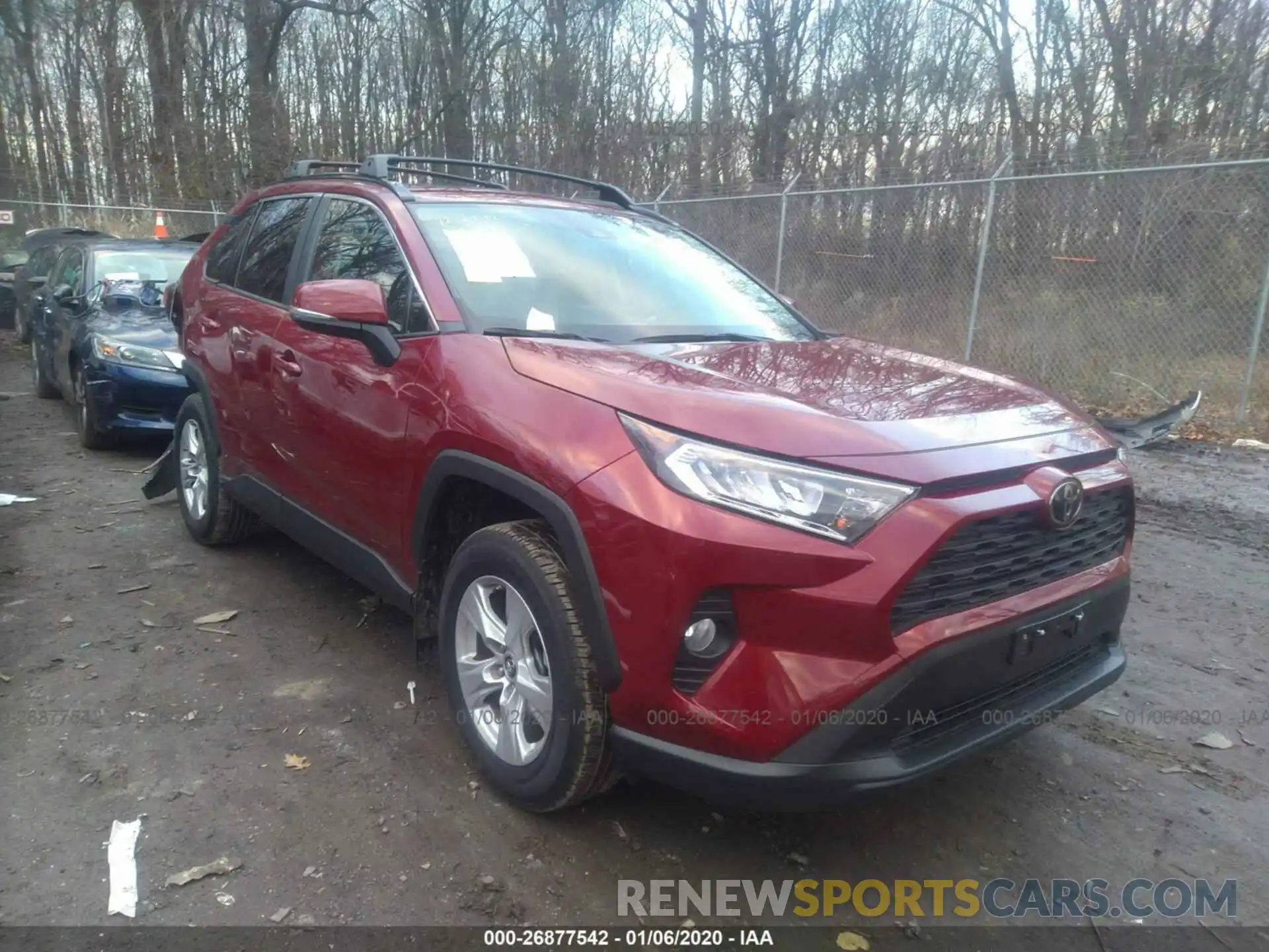 1 Photograph of a damaged car JTMP1RFV3KJ002874 TOYOTA RAV4 2019