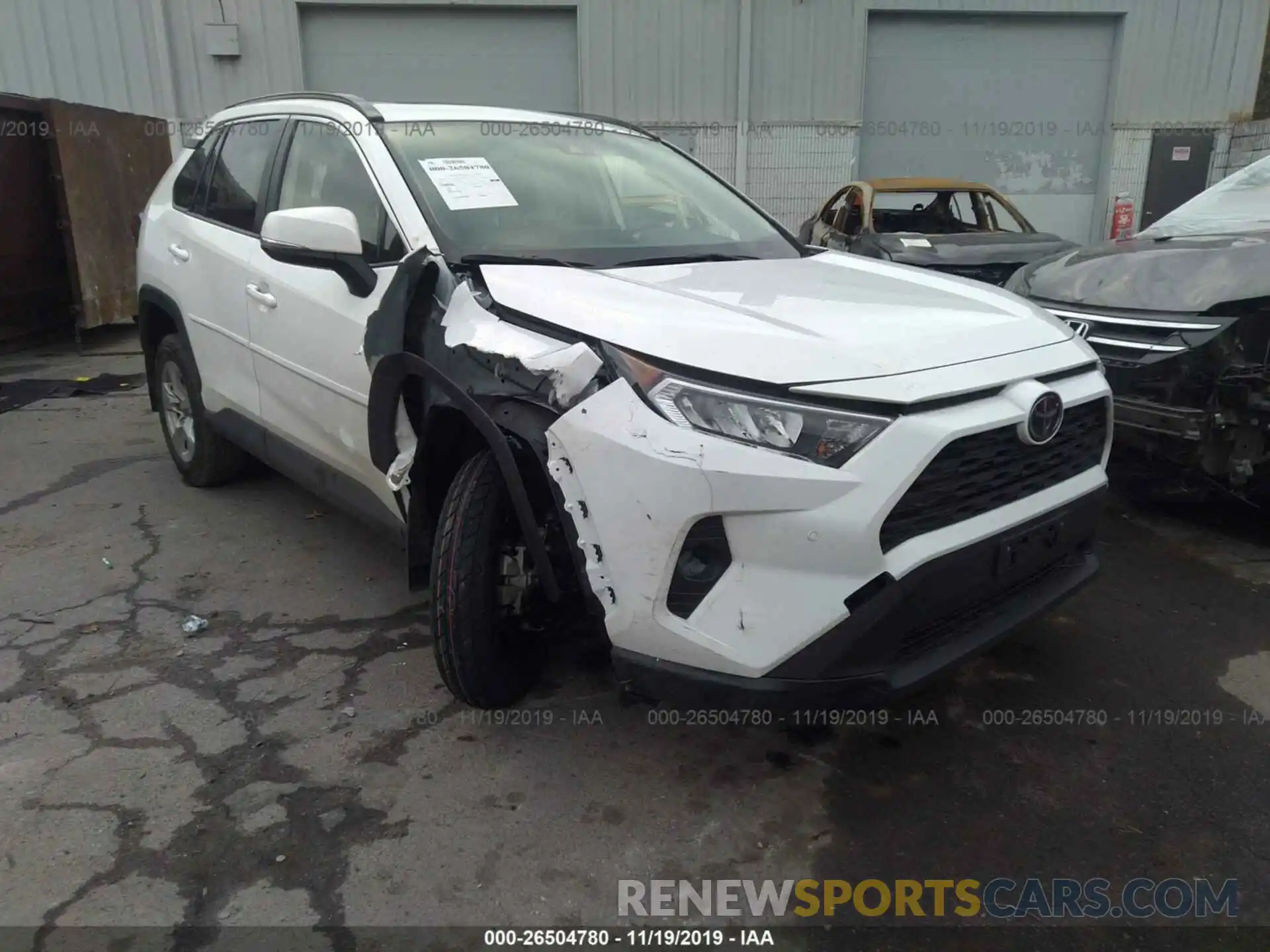 1 Photograph of a damaged car JTMP1RFV3KJ006486 TOYOTA RAV4 2019