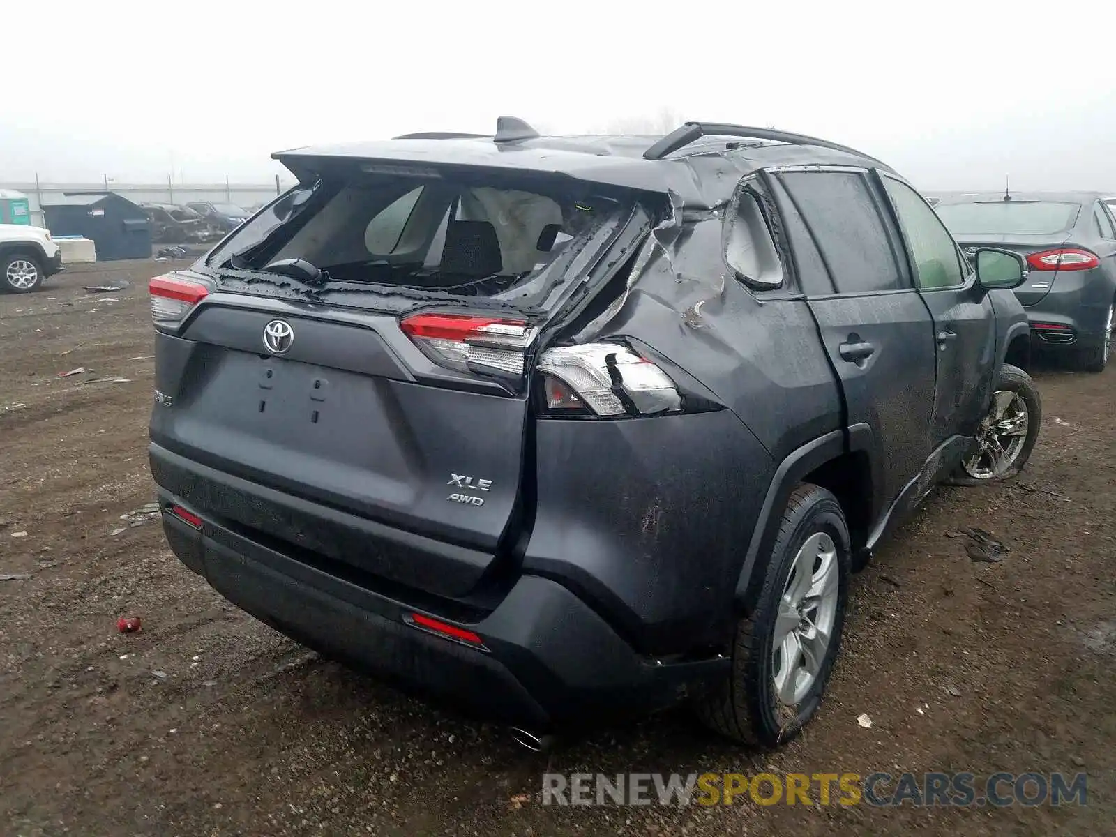 4 Photograph of a damaged car JTMP1RFV4KD009704 TOYOTA RAV4 2019