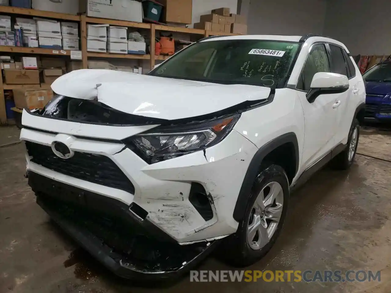 2 Photograph of a damaged car JTMP1RFV4KD013588 TOYOTA RAV4 2019