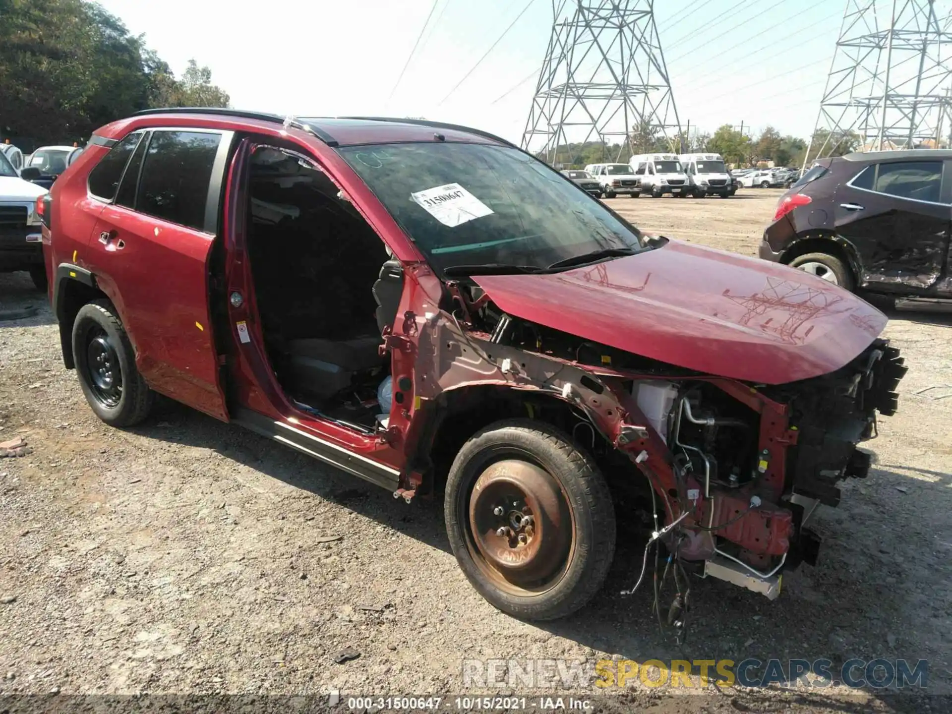 1 Photograph of a damaged car JTMP1RFV4KD017804 TOYOTA RAV4 2019