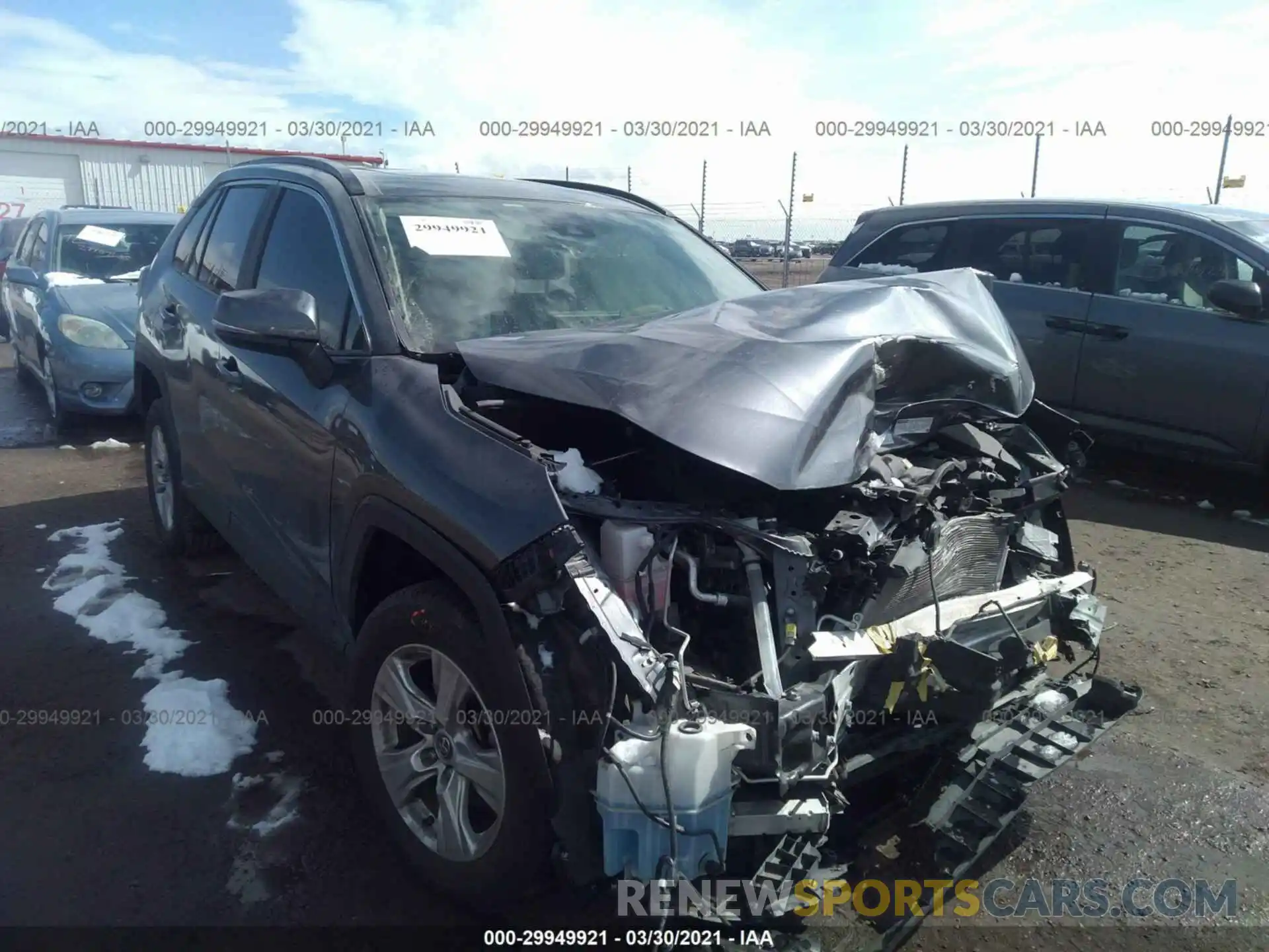 1 Photograph of a damaged car JTMP1RFV4KD506347 TOYOTA RAV4 2019