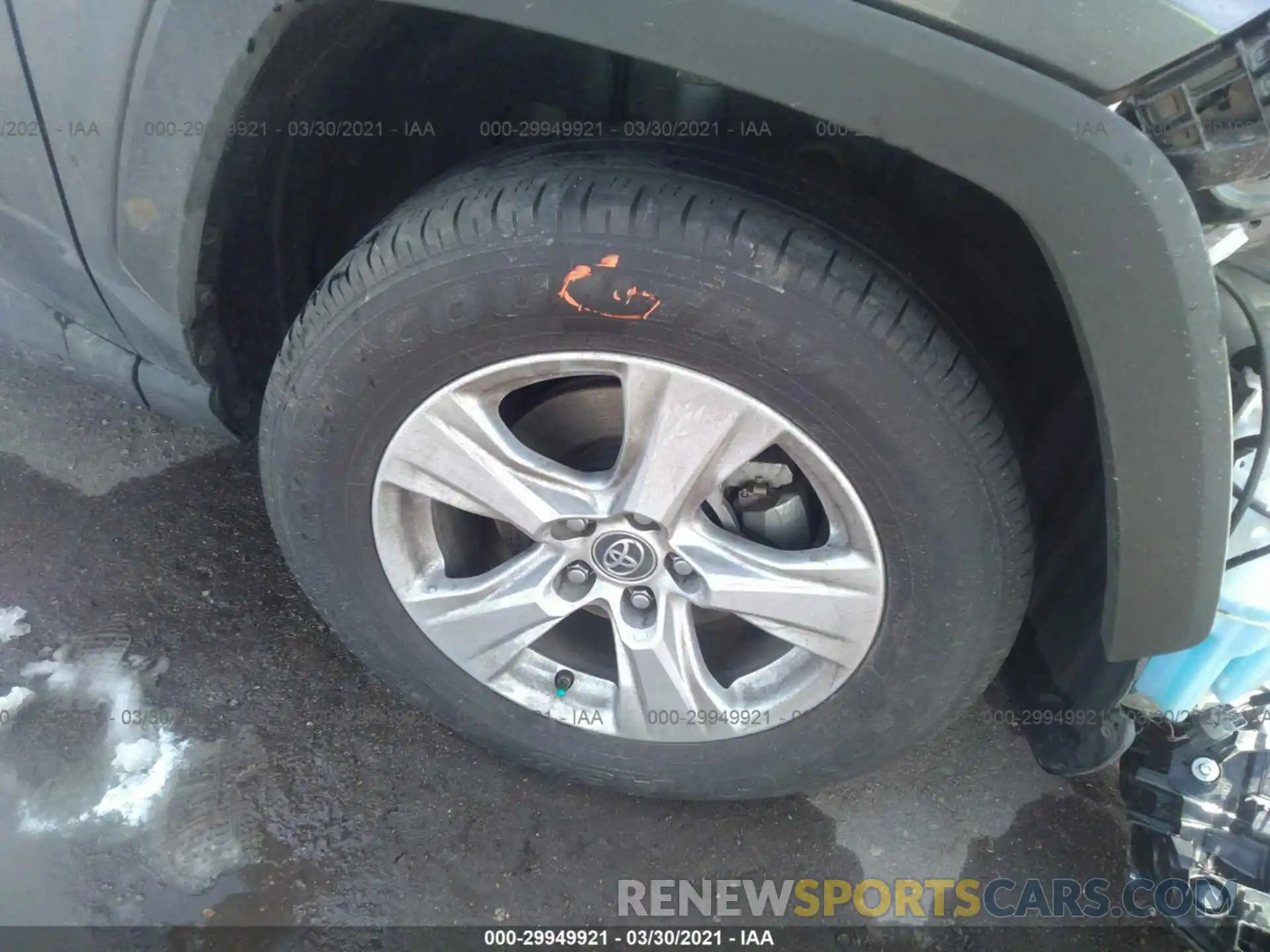 13 Фотография поврежденного автомобиля JTMP1RFV4KD506347 TOYOTA RAV4 2019