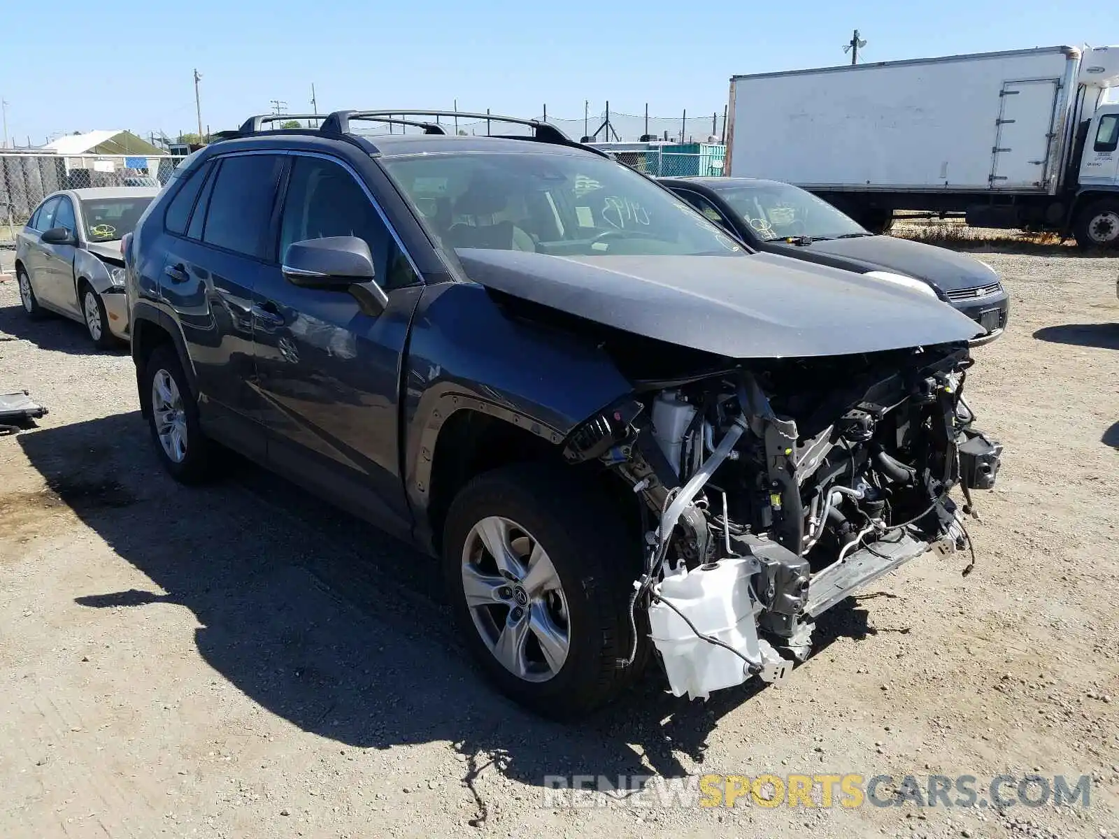 1 Photograph of a damaged car JTMP1RFV4KD508132 TOYOTA RAV4 2019