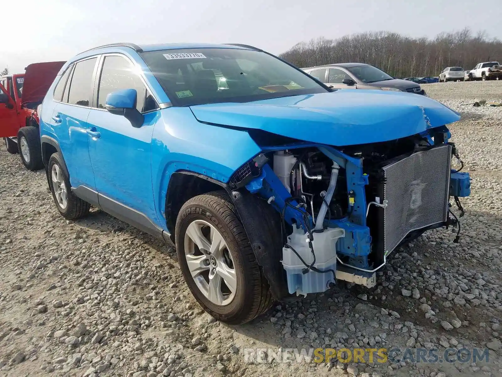 1 Photograph of a damaged car JTMP1RFV4KD509443 TOYOTA RAV4 2019