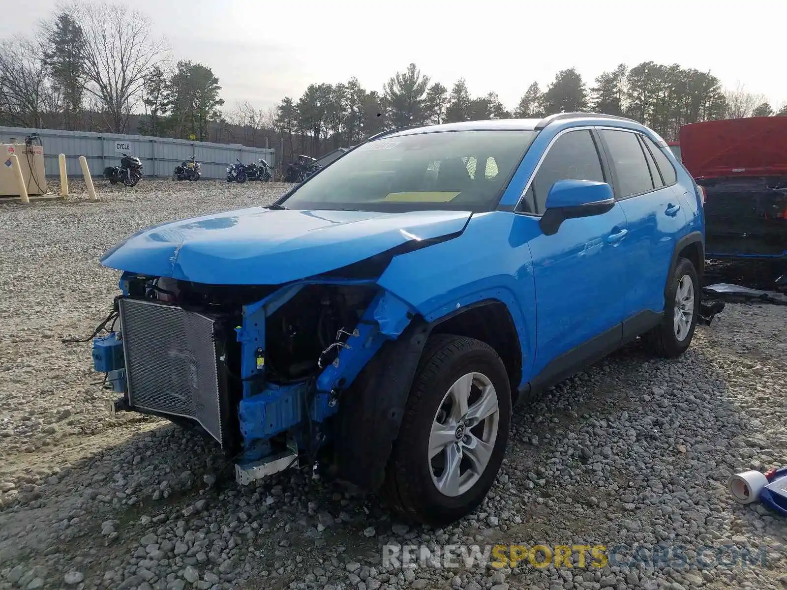 2 Photograph of a damaged car JTMP1RFV4KD509443 TOYOTA RAV4 2019