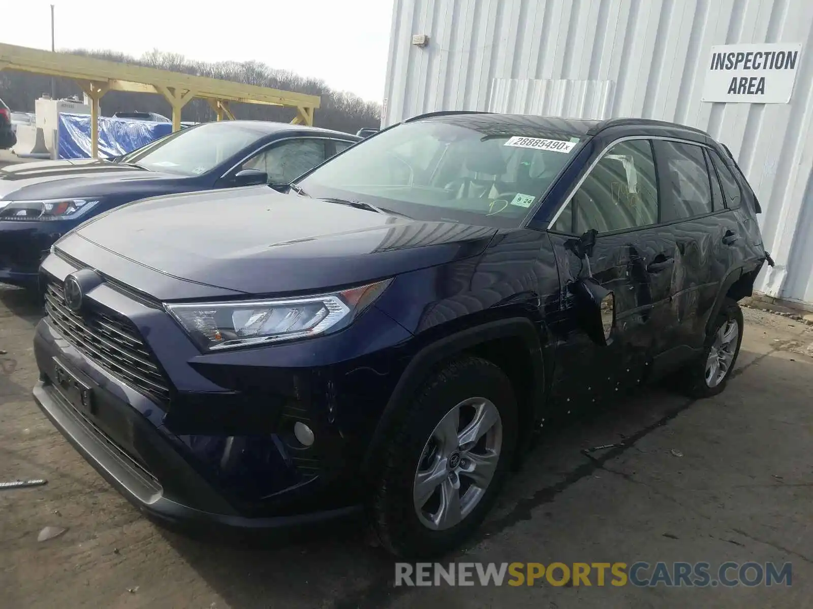 2 Photograph of a damaged car JTMP1RFV4KJ021983 TOYOTA RAV4 2019