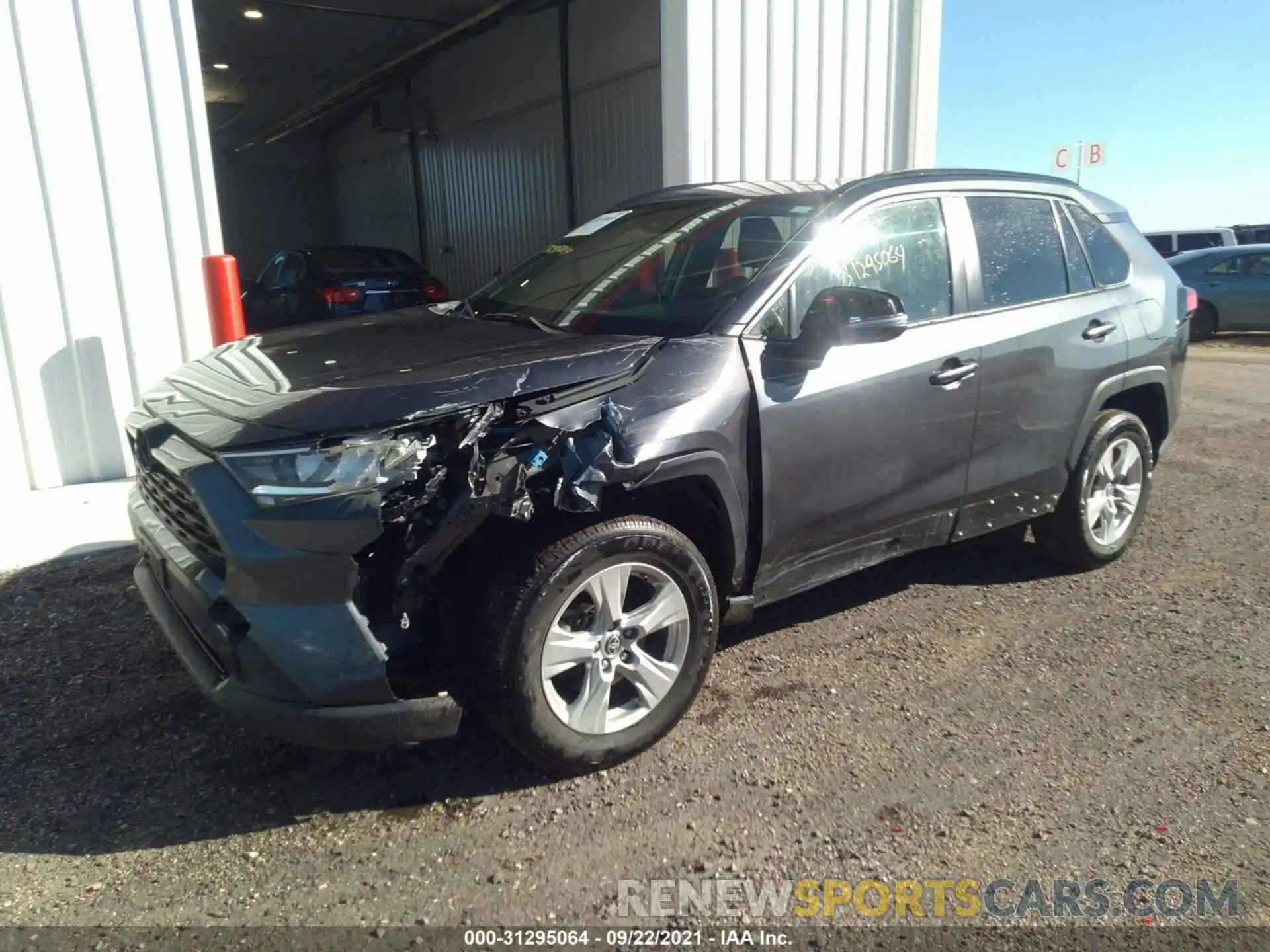 2 Photograph of a damaged car JTMP1RFV4KJ023524 TOYOTA RAV4 2019