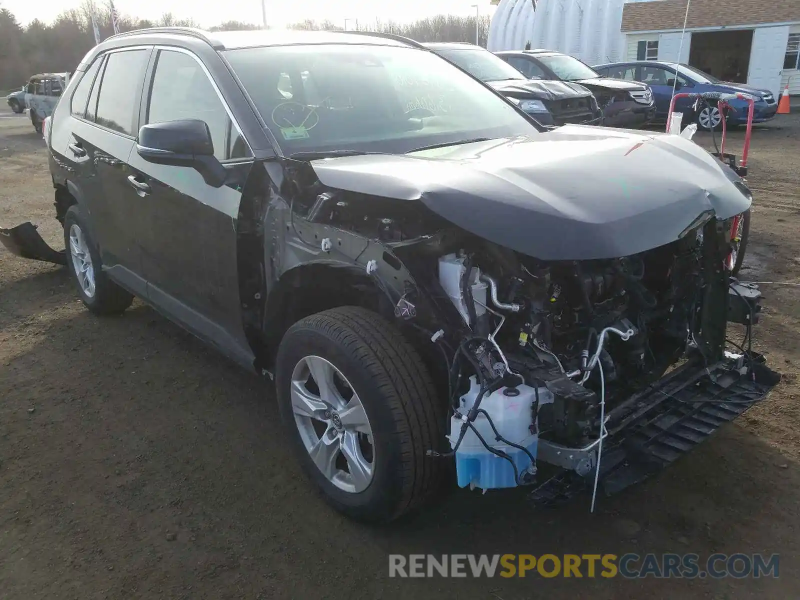 1 Photograph of a damaged car JTMP1RFV5KD020727 TOYOTA RAV4 2019