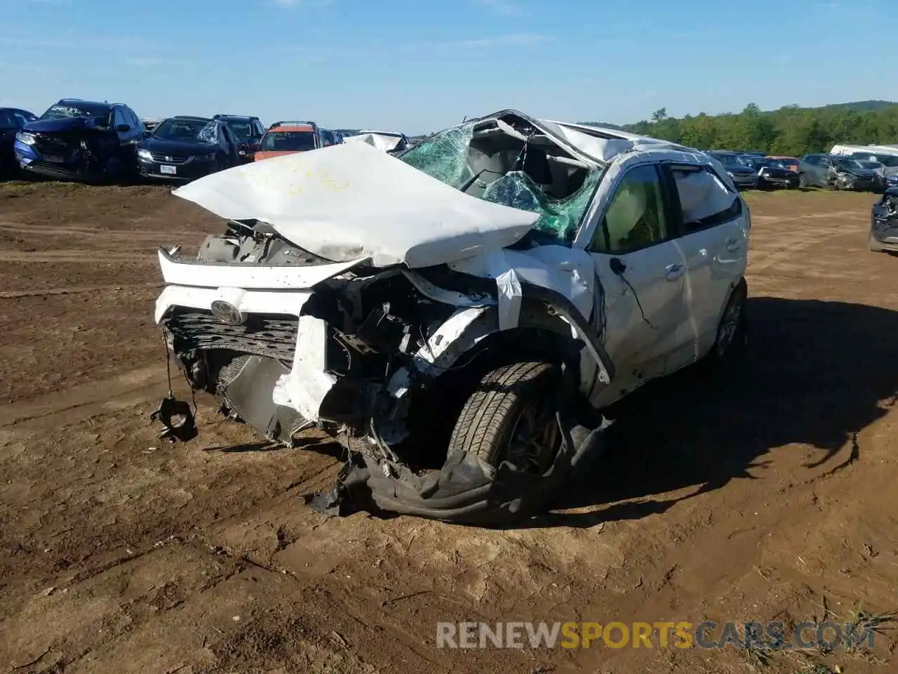 2 Photograph of a damaged car JTMP1RFV5KD020811 TOYOTA RAV4 2019