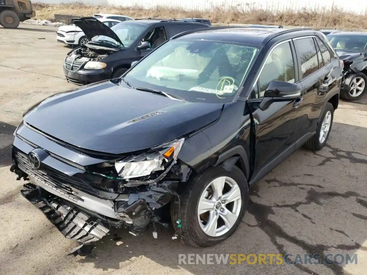 2 Photograph of a damaged car JTMP1RFV5KD034563 TOYOTA RAV4 2019