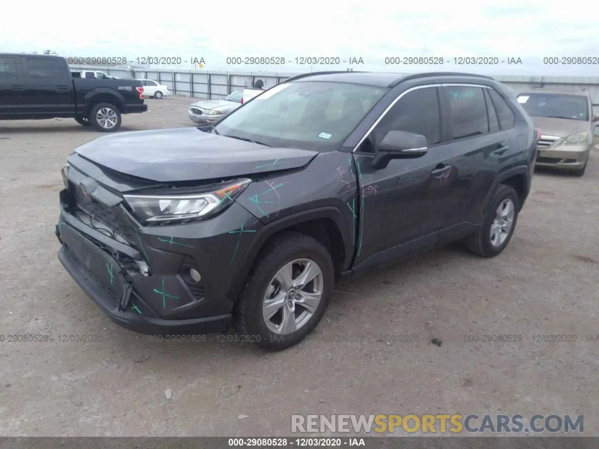 2 Photograph of a damaged car JTMP1RFV5KD521617 TOYOTA RAV4 2019