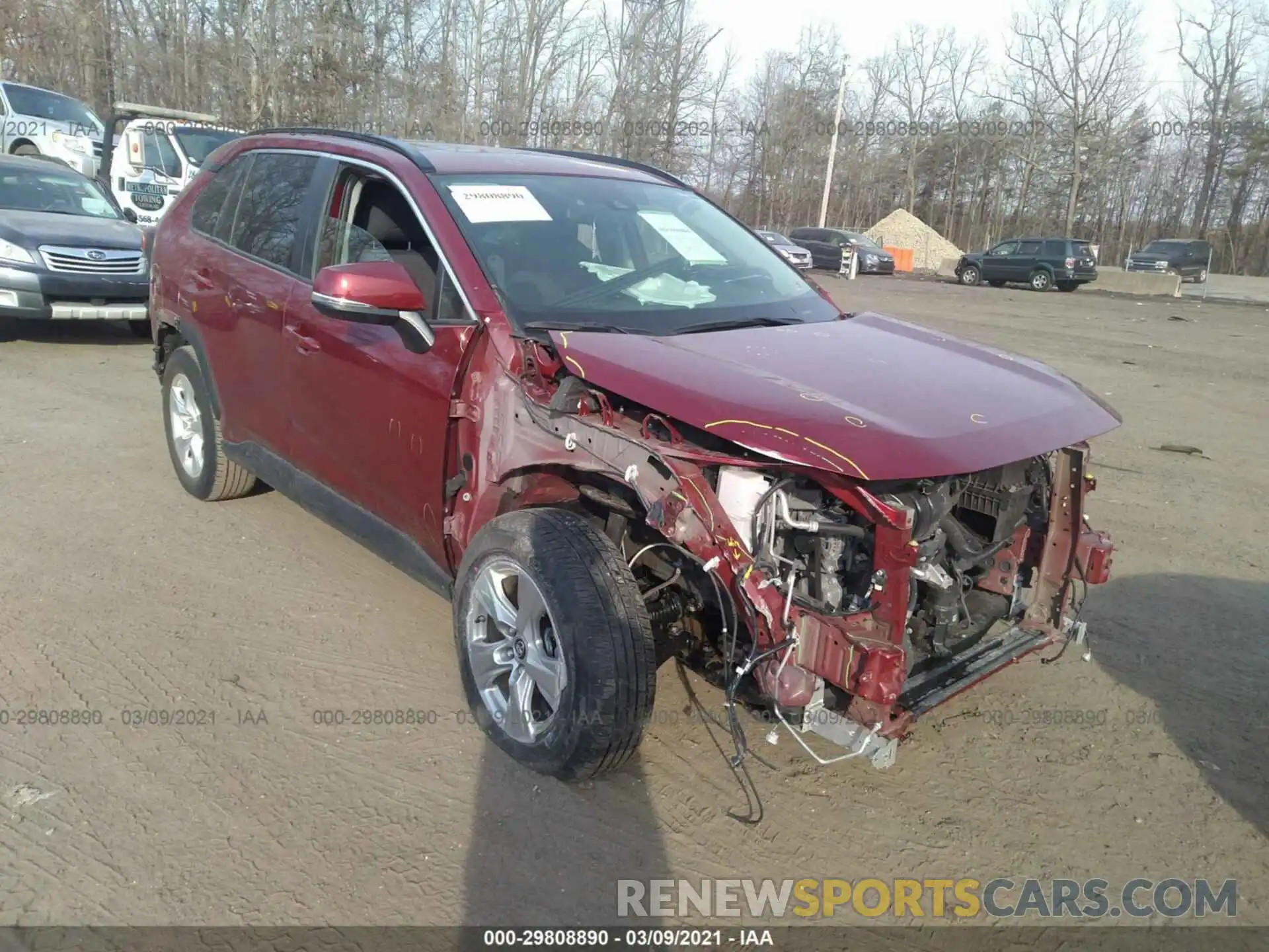 1 Photograph of a damaged car JTMP1RFV6KD031820 TOYOTA RAV4 2019