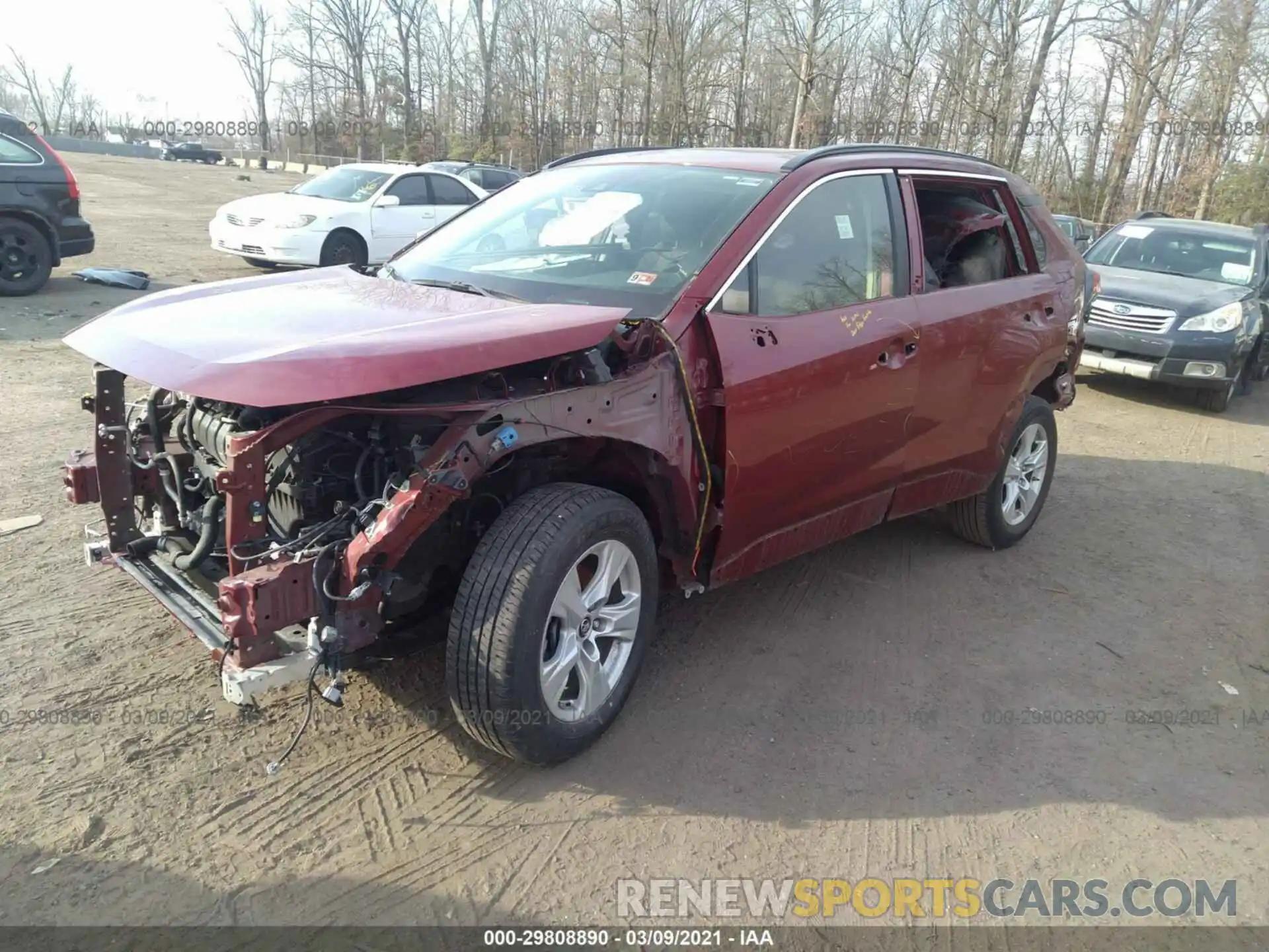 2 Фотография поврежденного автомобиля JTMP1RFV6KD031820 TOYOTA RAV4 2019