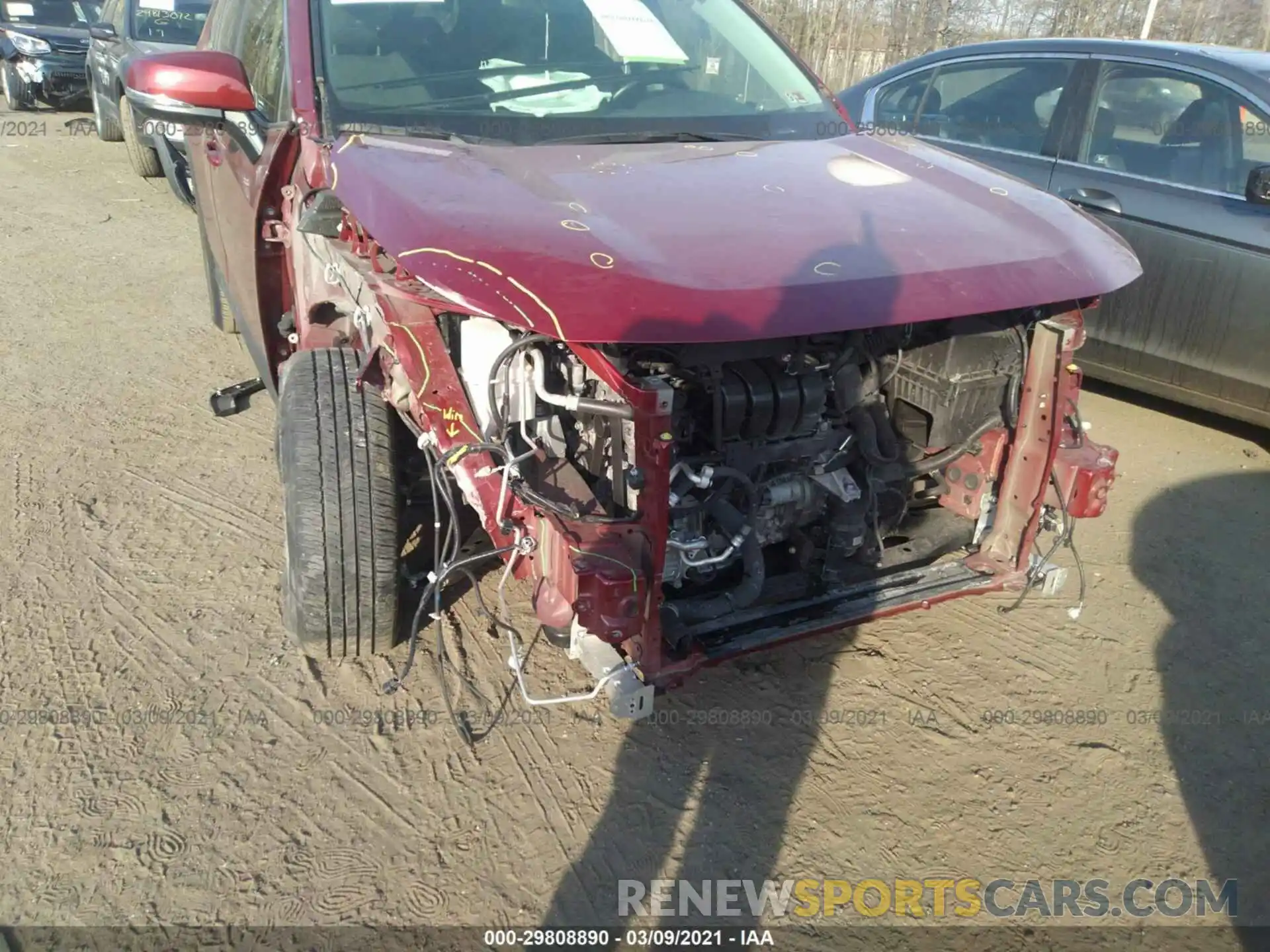 6 Photograph of a damaged car JTMP1RFV6KD031820 TOYOTA RAV4 2019