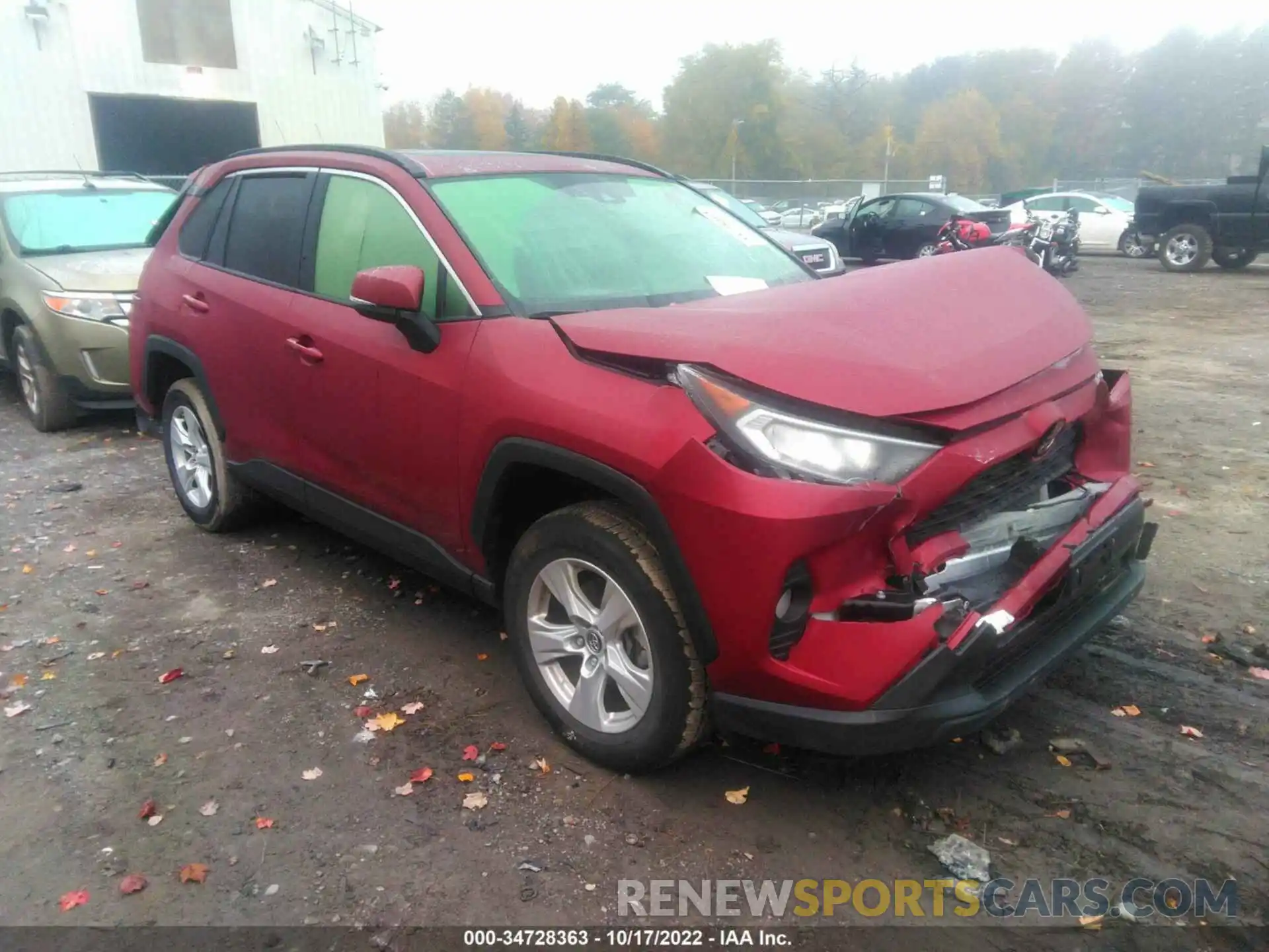 1 Photograph of a damaged car JTMP1RFV6KD503689 TOYOTA RAV4 2019