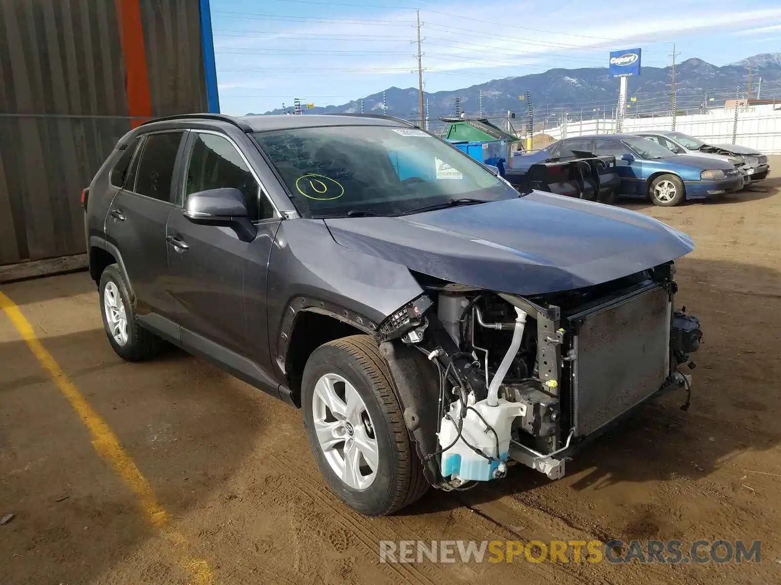 1 Photograph of a damaged car JTMP1RFV6KD506527 TOYOTA RAV4 2019