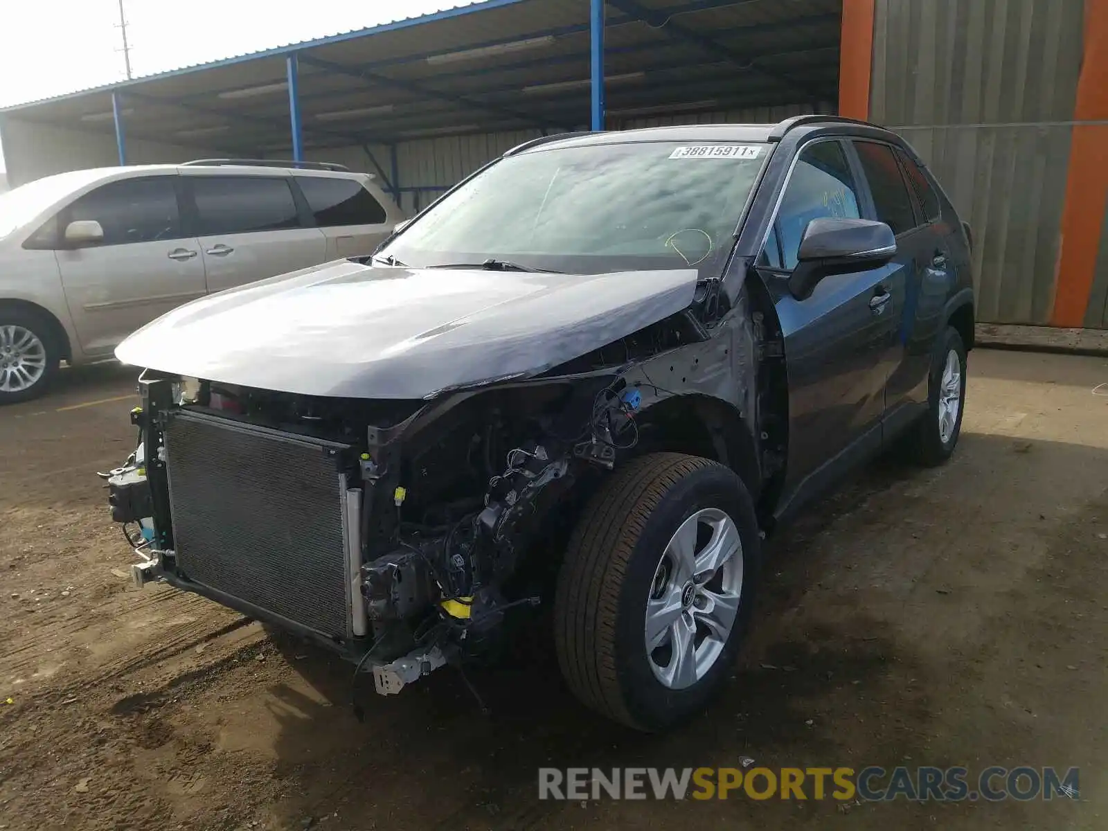 2 Photograph of a damaged car JTMP1RFV6KD506527 TOYOTA RAV4 2019