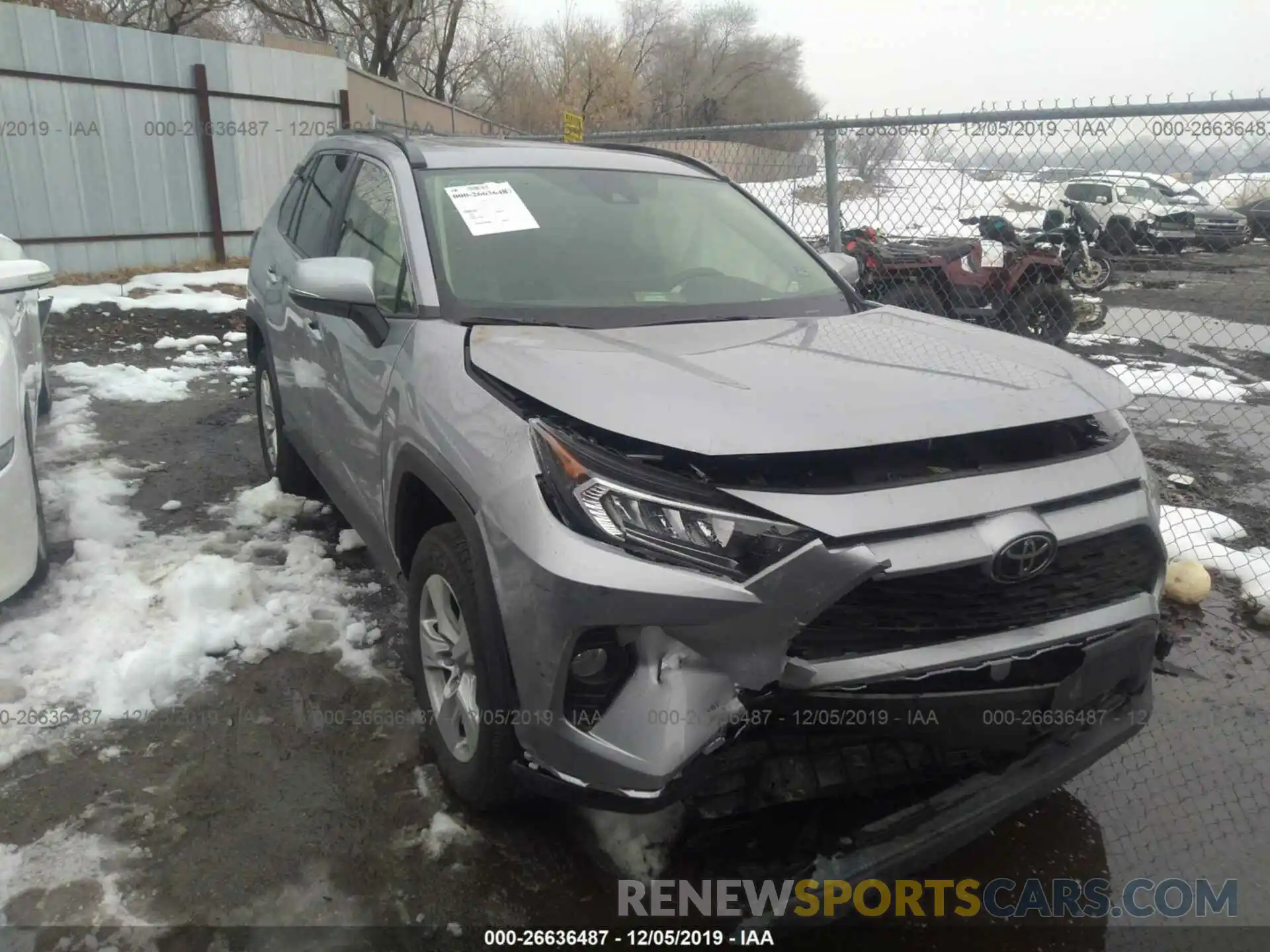 1 Photograph of a damaged car JTMP1RFV6KD508777 TOYOTA RAV4 2019