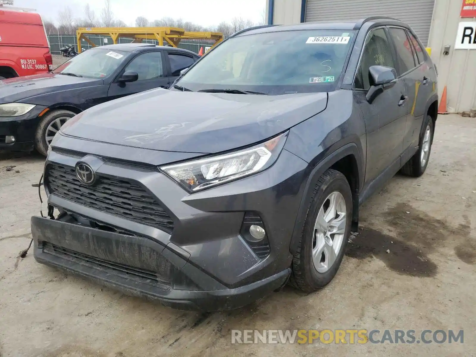 2 Photograph of a damaged car JTMP1RFV6KD514689 TOYOTA RAV4 2019