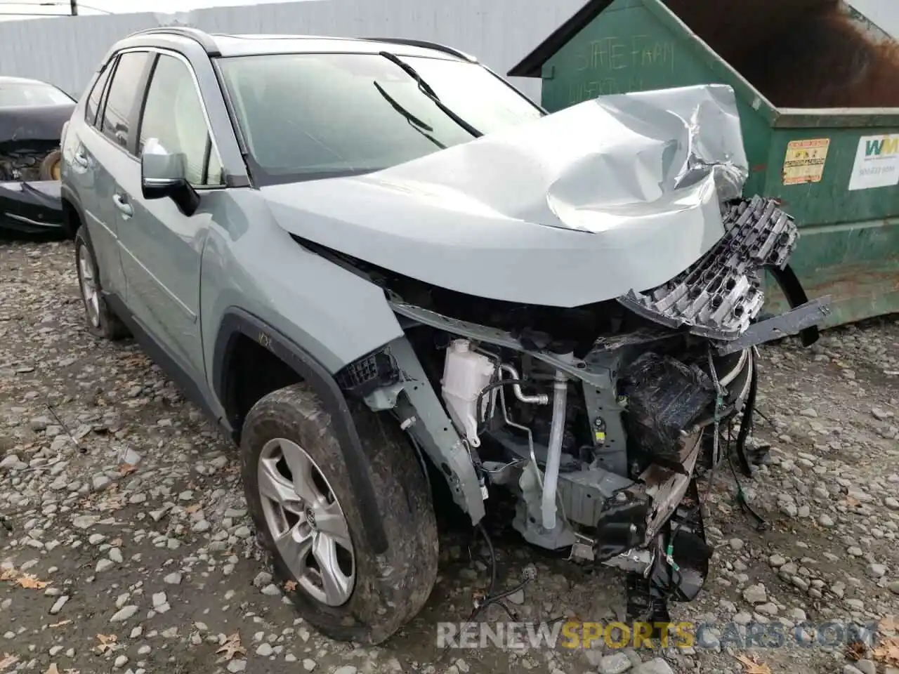 1 Photograph of a damaged car JTMP1RFV6KJ003128 TOYOTA RAV4 2019