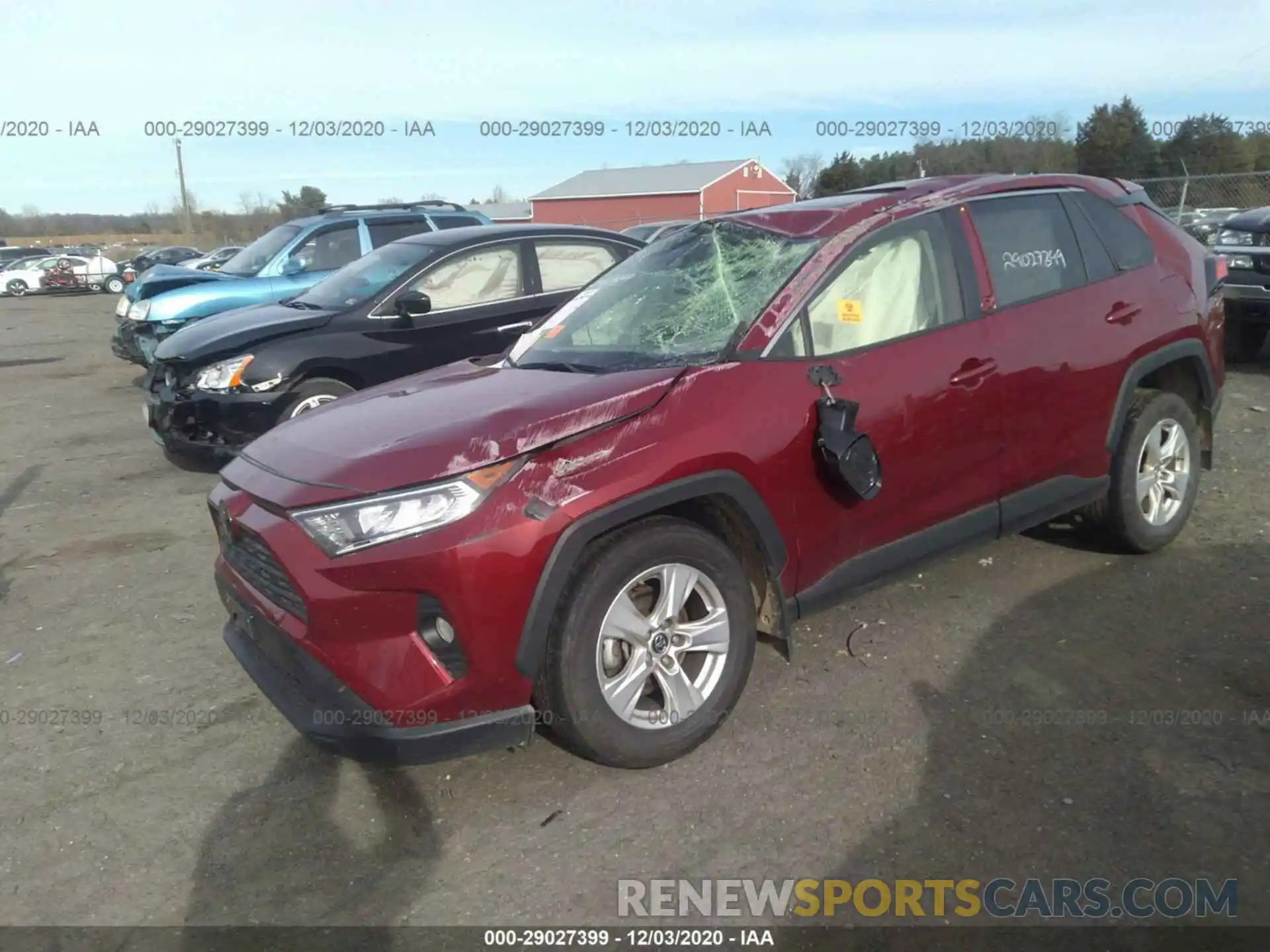 2 Photograph of a damaged car JTMP1RFV7KD010054 TOYOTA RAV4 2019