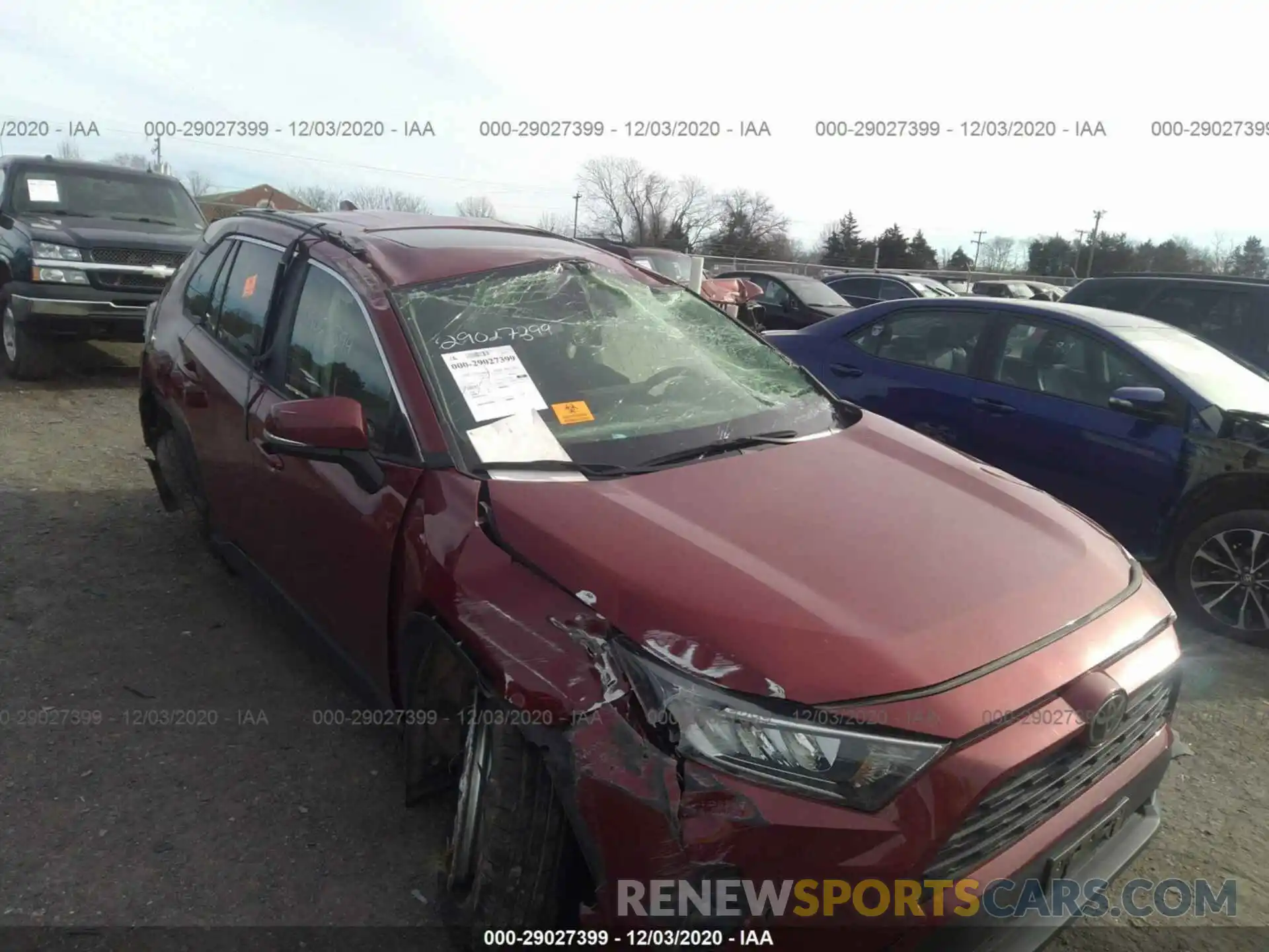 6 Photograph of a damaged car JTMP1RFV7KD010054 TOYOTA RAV4 2019