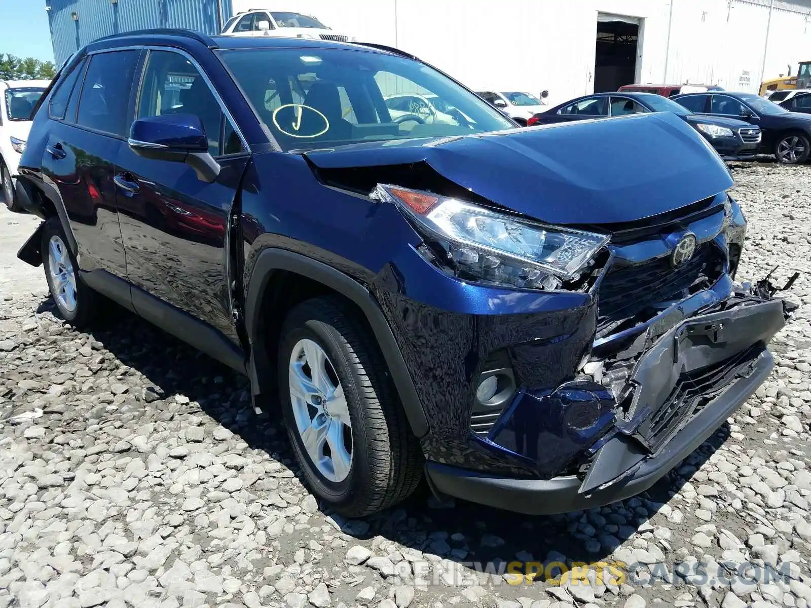 1 Photograph of a damaged car JTMP1RFV7KD011589 TOYOTA RAV4 2019