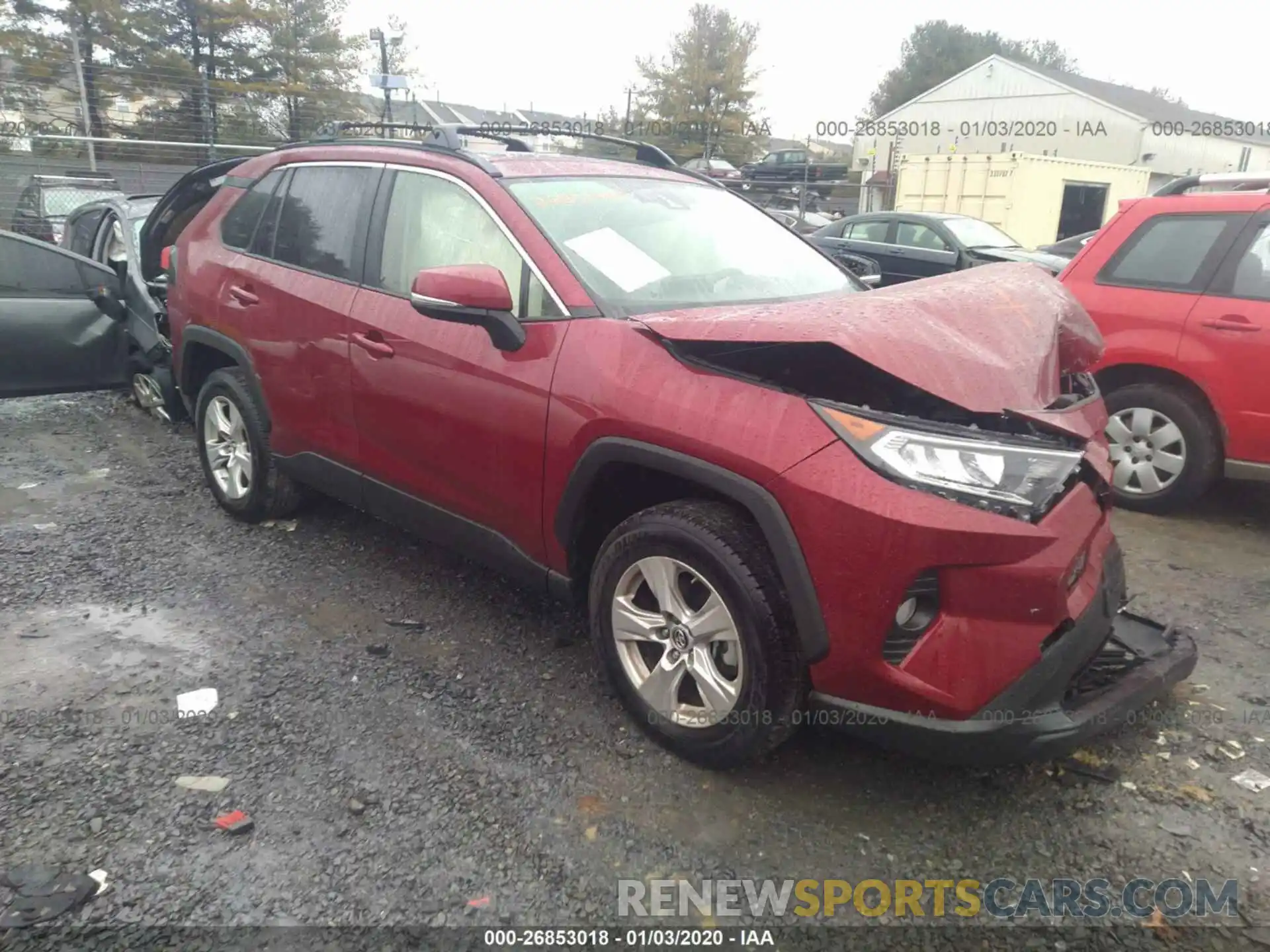 1 Photograph of a damaged car JTMP1RFV7KD017523 TOYOTA RAV4 2019