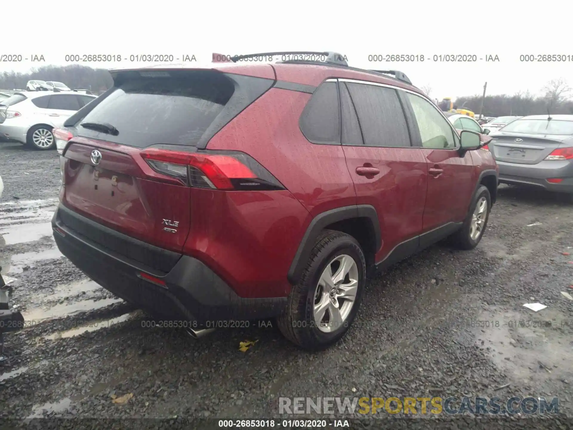 4 Photograph of a damaged car JTMP1RFV7KD017523 TOYOTA RAV4 2019