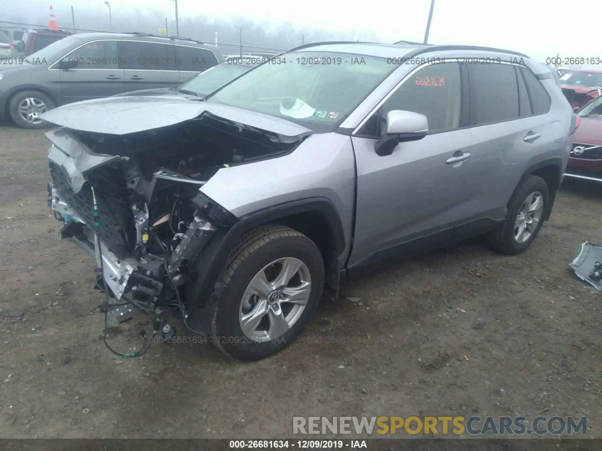 2 Photograph of a damaged car JTMP1RFV7KD018008 TOYOTA RAV4 2019