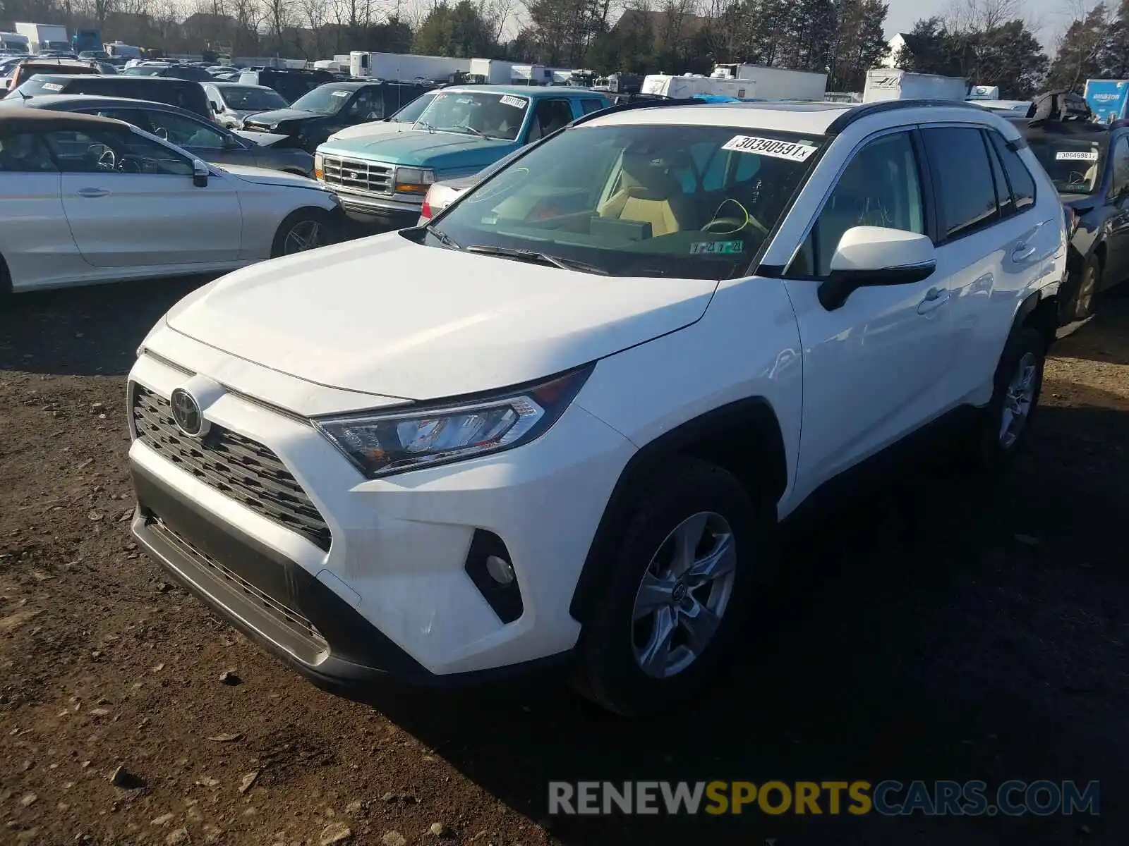 2 Photograph of a damaged car JTMP1RFV7KD029543 TOYOTA RAV4 2019