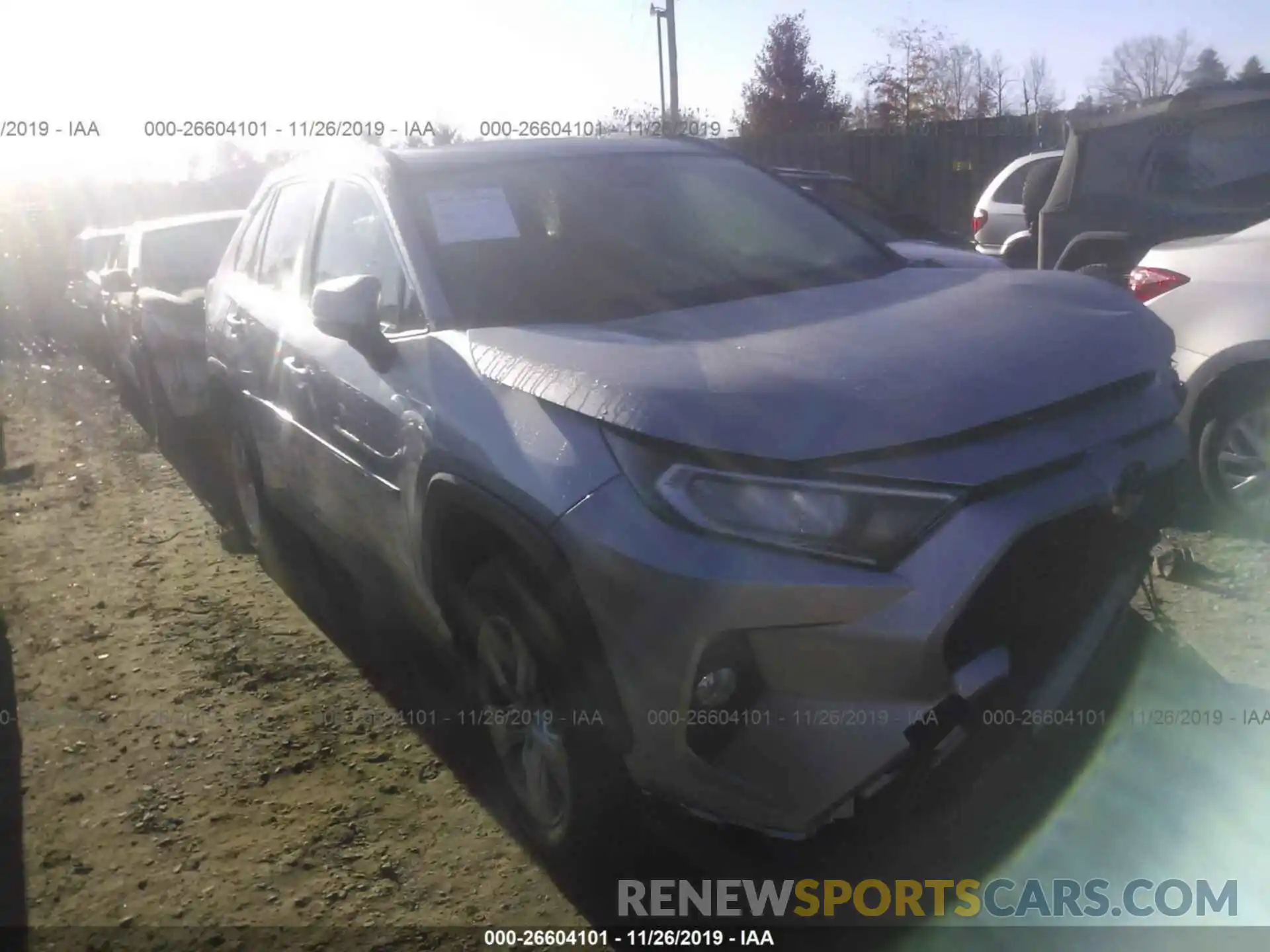 1 Photograph of a damaged car JTMP1RFV7KD029574 TOYOTA RAV4 2019