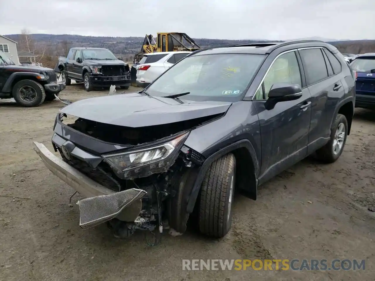 2 Photograph of a damaged car JTMP1RFV7KD032992 TOYOTA RAV4 2019