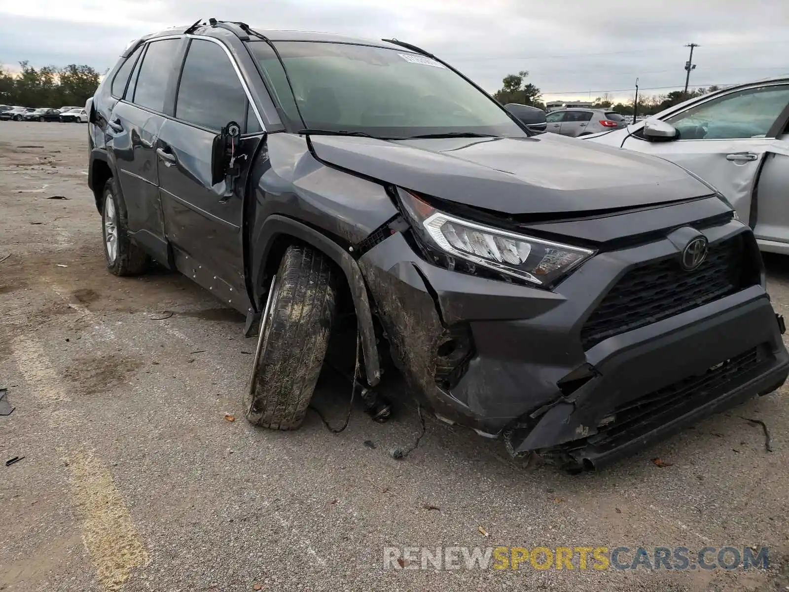 1 Photograph of a damaged car JTMP1RFV7KD039215 TOYOTA RAV4 2019