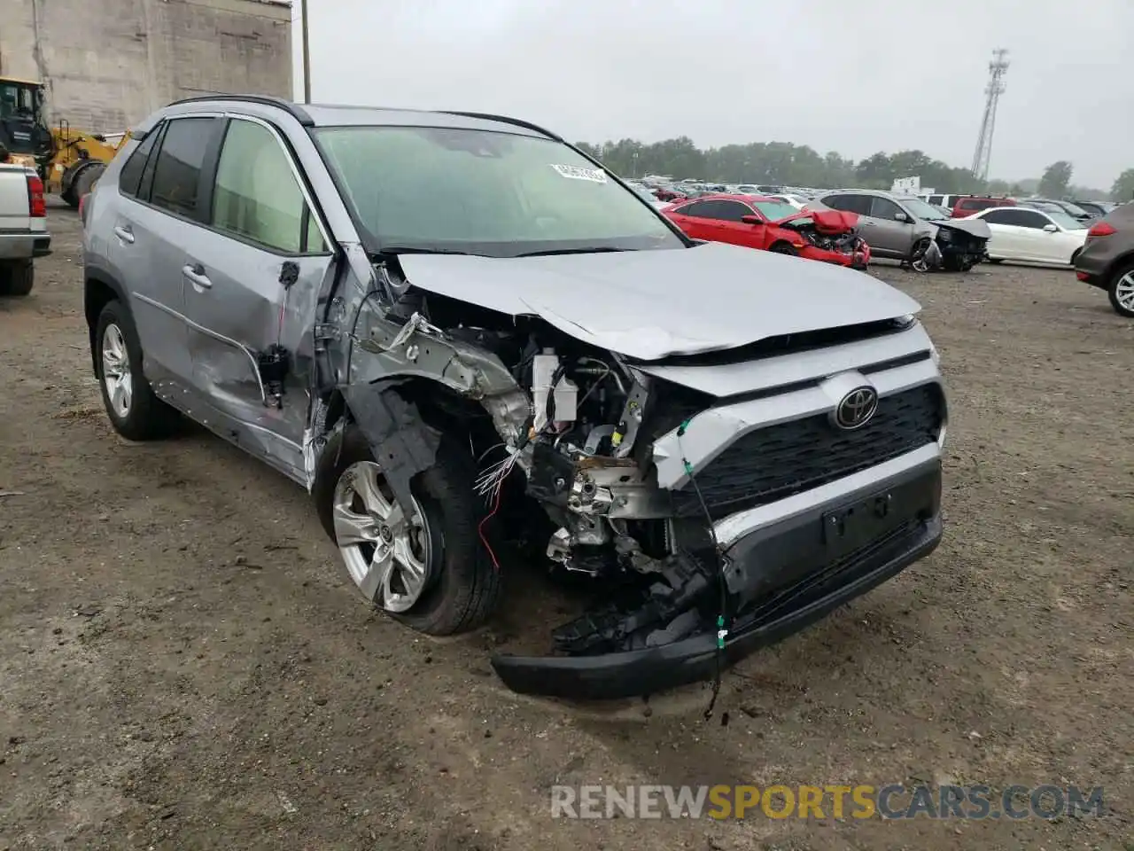 1 Photograph of a damaged car JTMP1RFV7KD043278 TOYOTA RAV4 2019