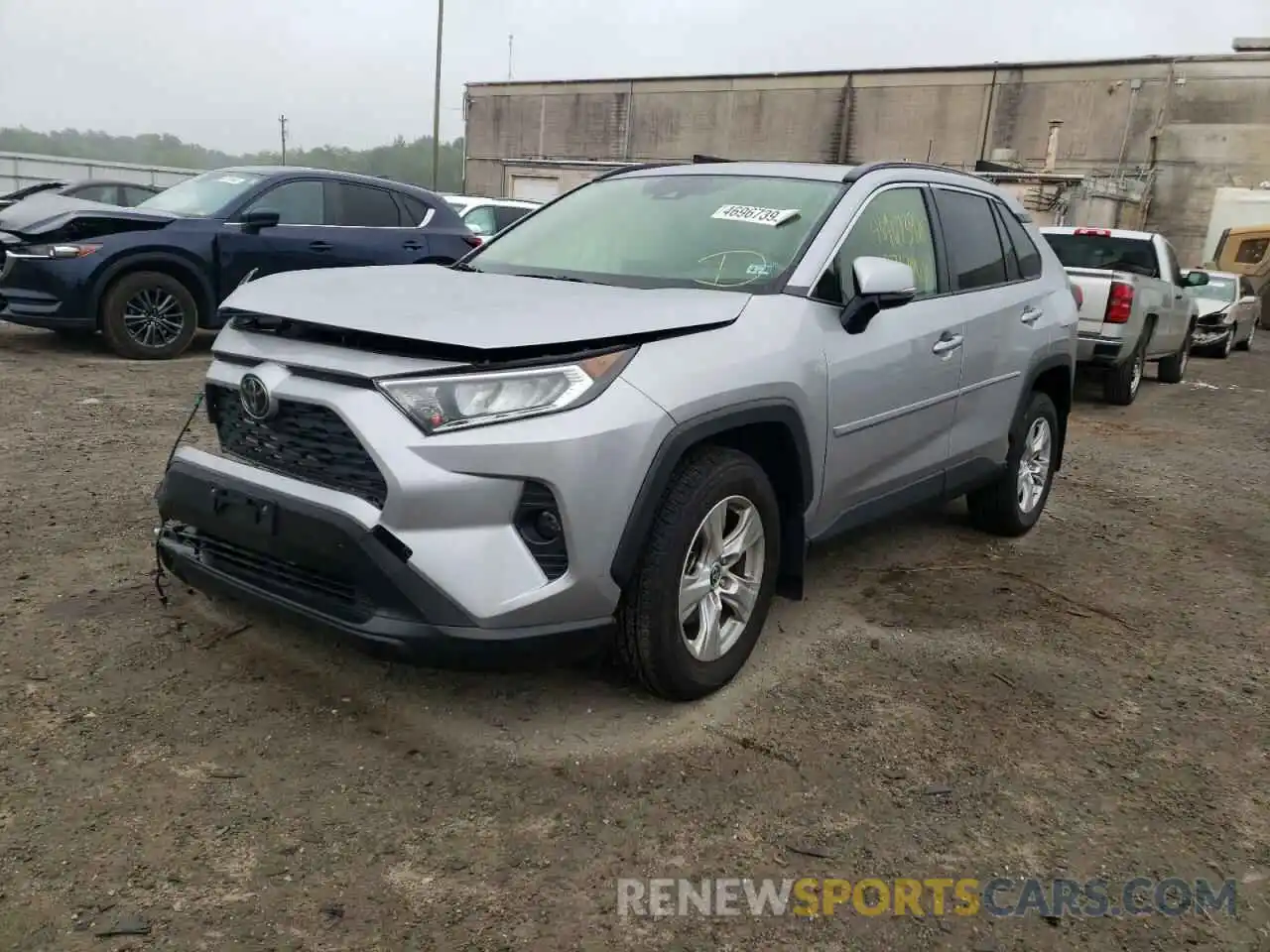 2 Photograph of a damaged car JTMP1RFV7KD043278 TOYOTA RAV4 2019