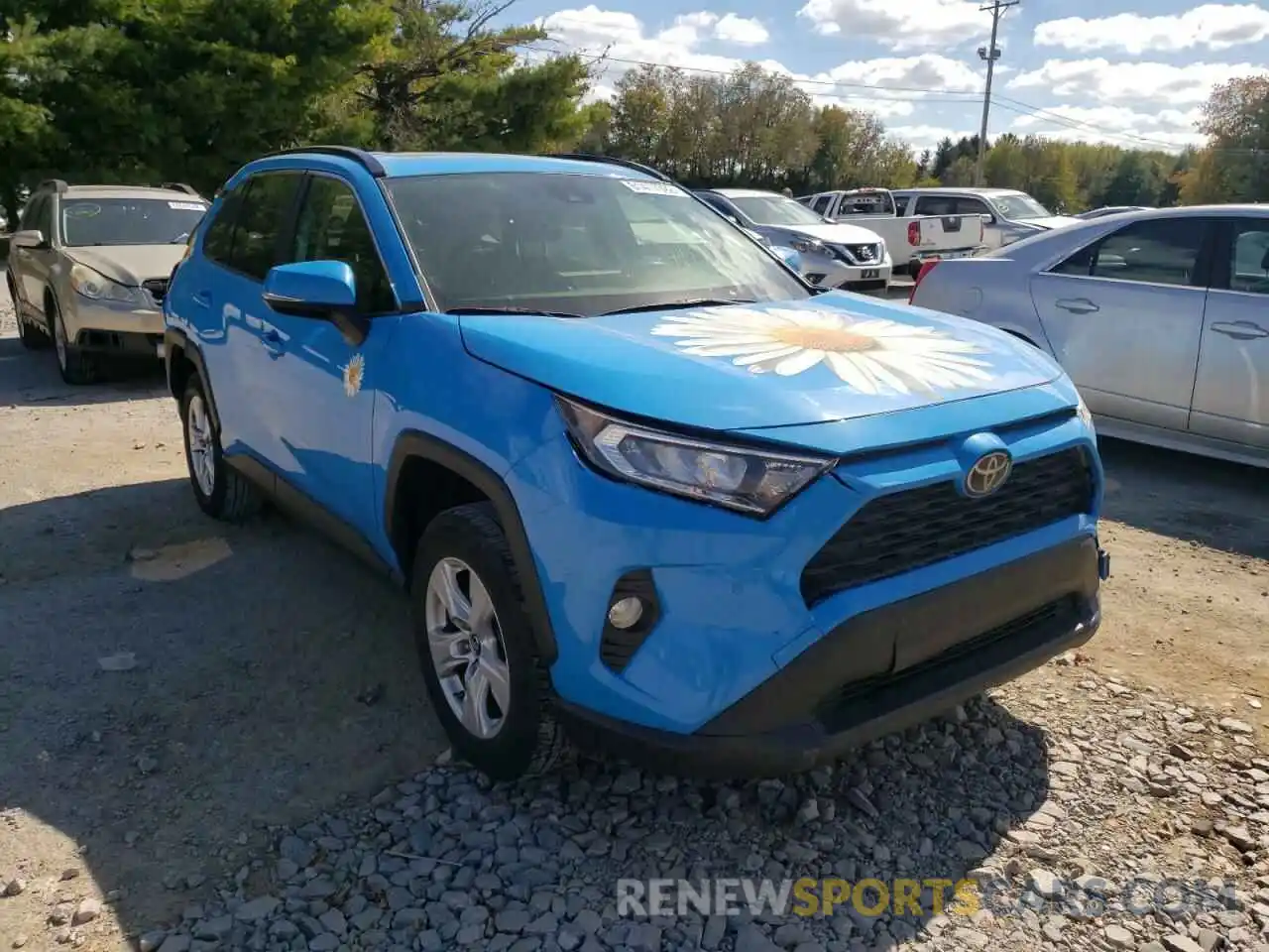 1 Photograph of a damaged car JTMP1RFV7KD507850 TOYOTA RAV4 2019