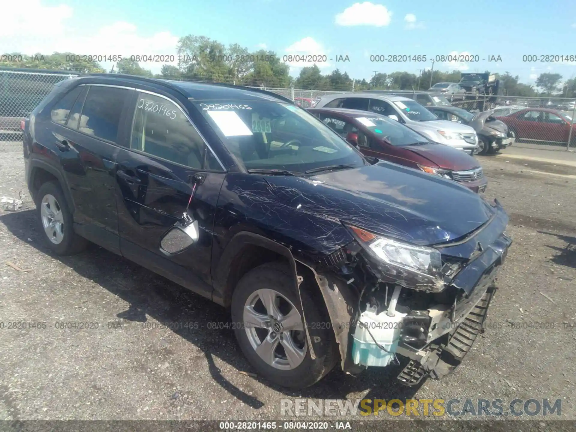 1 Photograph of a damaged car JTMP1RFV7KD508982 TOYOTA RAV4 2019