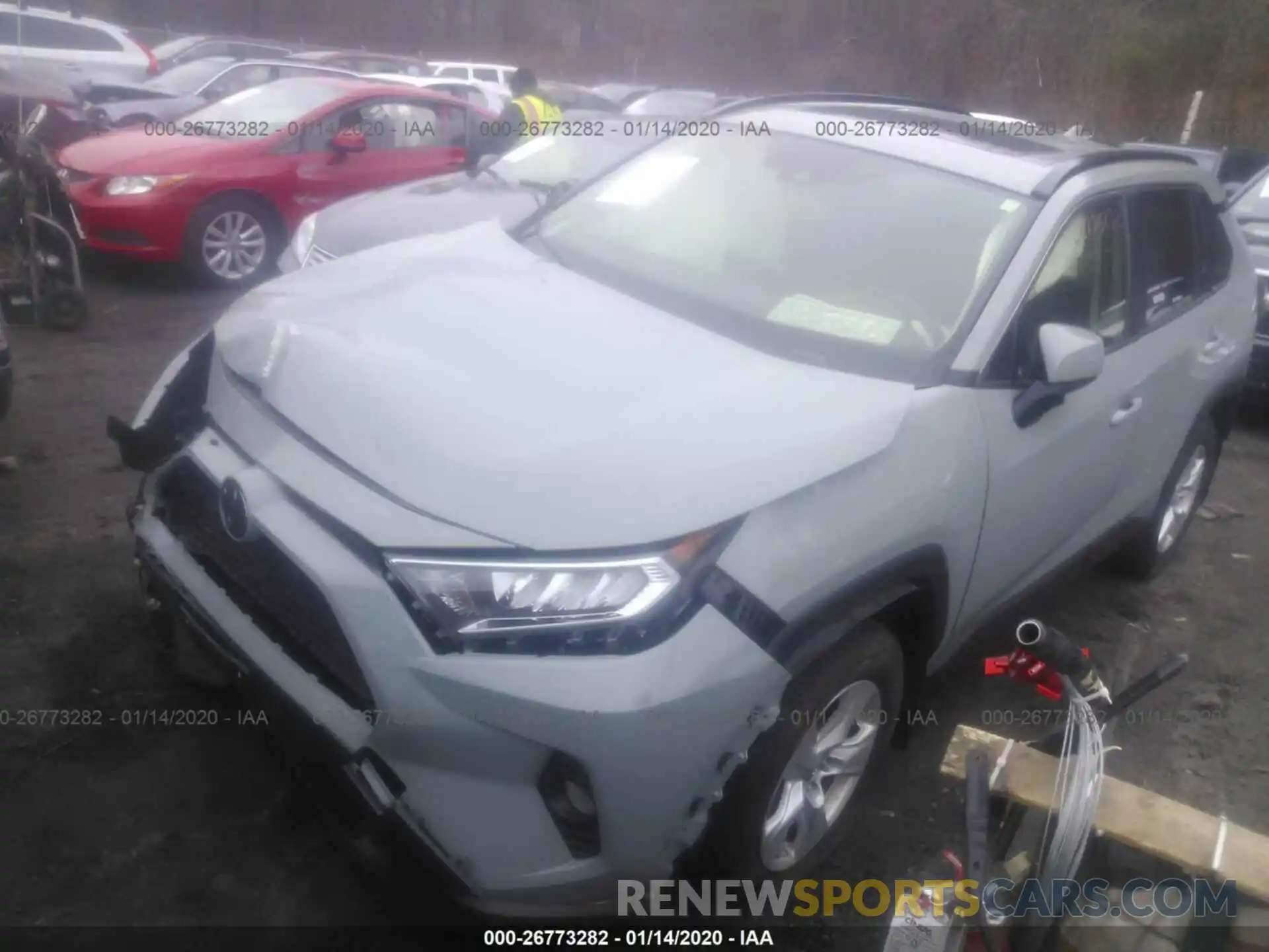 2 Photograph of a damaged car JTMP1RFV7KD510182 TOYOTA RAV4 2019