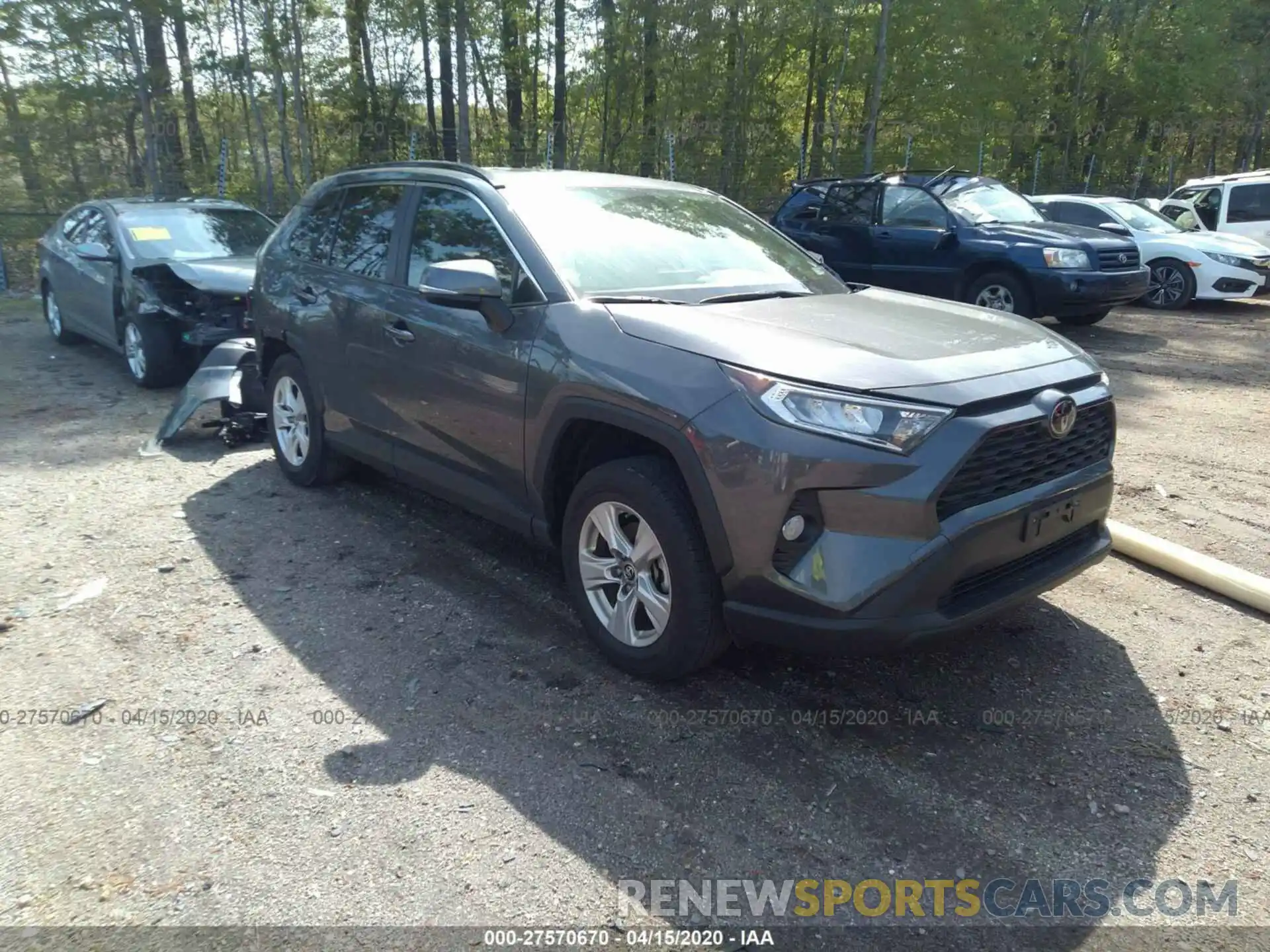 1 Photograph of a damaged car JTMP1RFV7KD513731 TOYOTA RAV4 2019