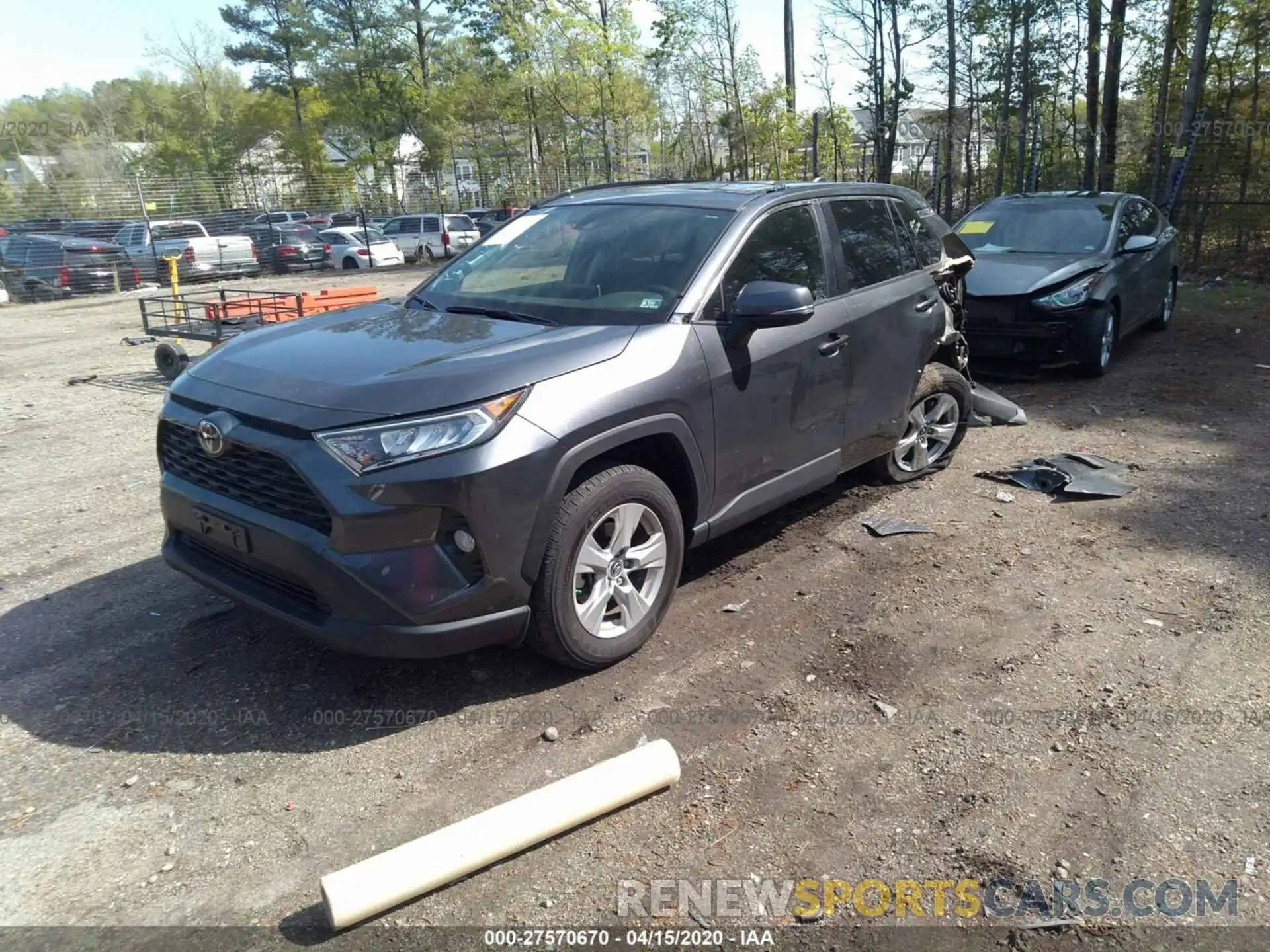 2 Photograph of a damaged car JTMP1RFV7KD513731 TOYOTA RAV4 2019