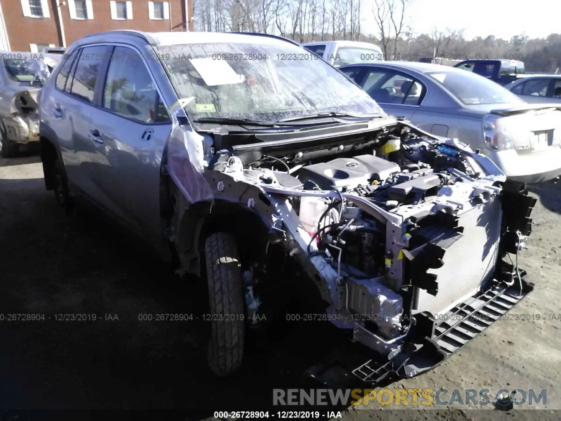 1 Photograph of a damaged car JTMP1RFV7KD515690 TOYOTA RAV4 2019