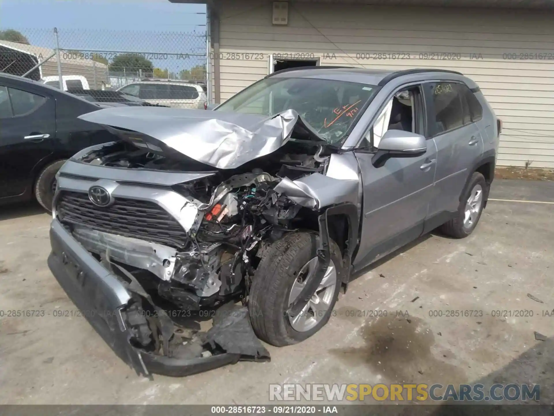 2 Photograph of a damaged car JTMP1RFV8KD002187 TOYOTA RAV4 2019