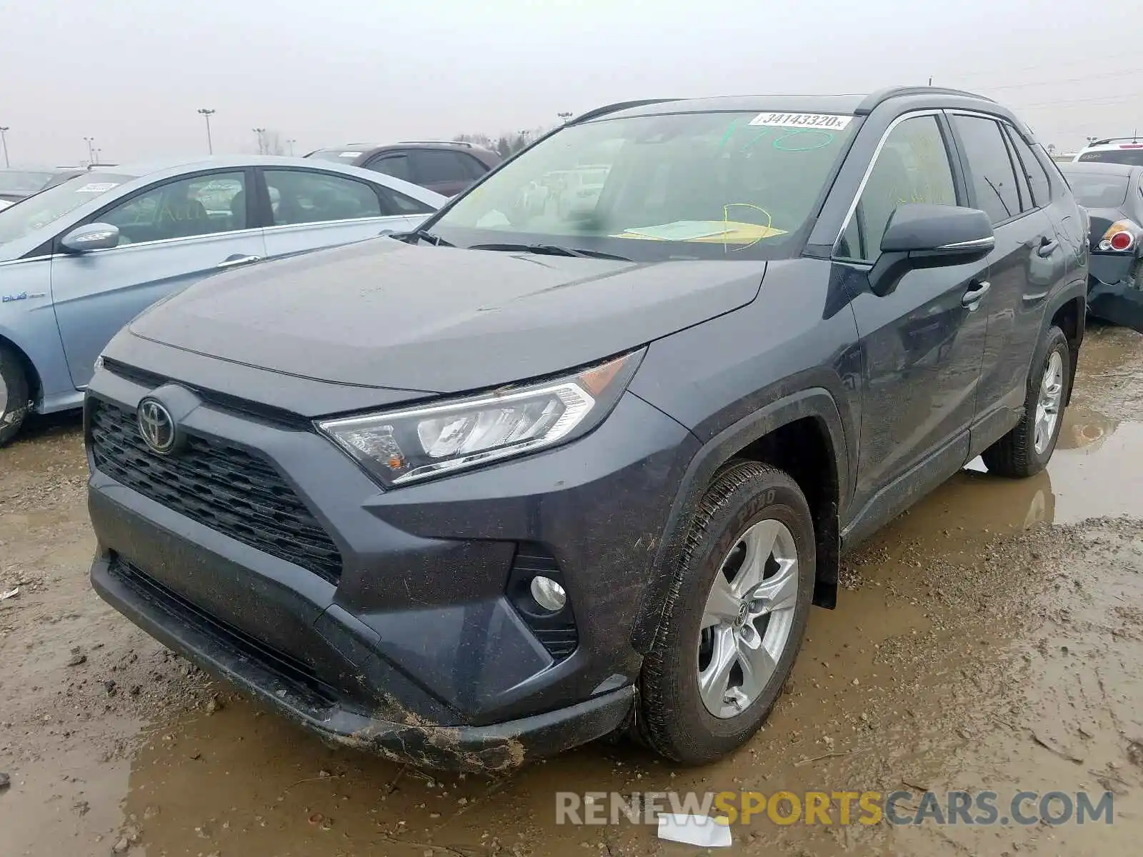 2 Photograph of a damaged car JTMP1RFV8KD005834 TOYOTA RAV4 2019