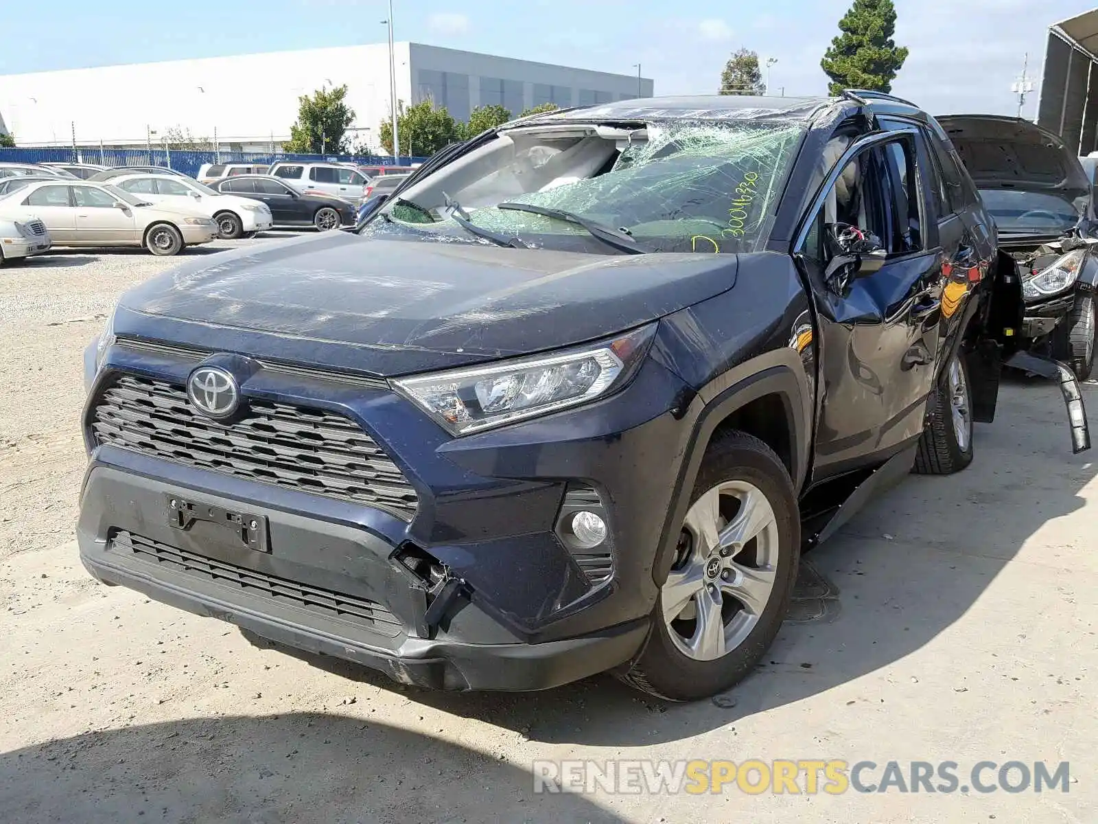 2 Photograph of a damaged car JTMP1RFV8KD007213 TOYOTA RAV4 2019